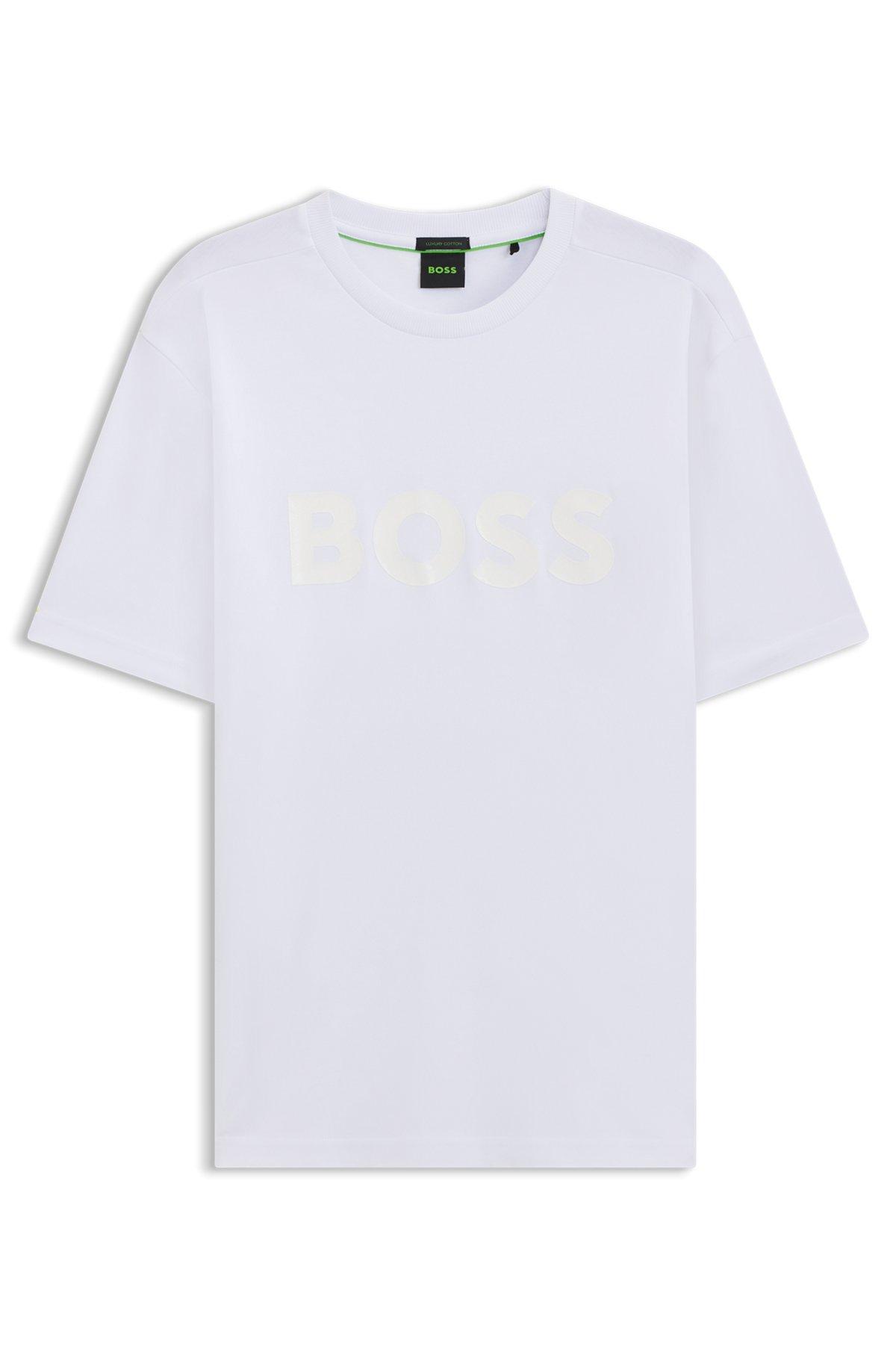Structured-logo T-shirt in cotton jersey Product Image