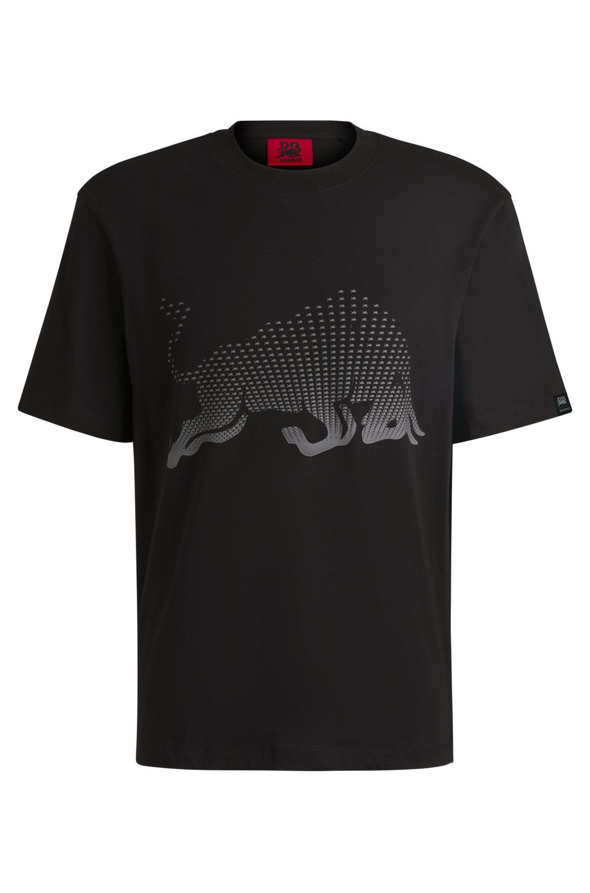 HUGO x RB cotton-jersey T-shirt with degradé bull graphic Product Image