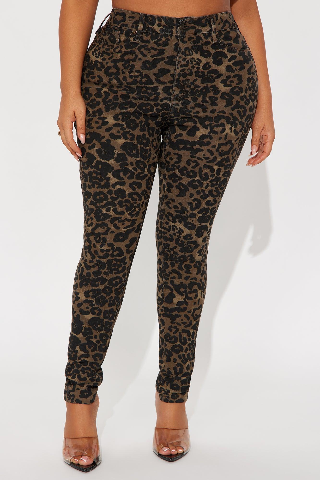 Hyperstretch Leopard Skinny Pants - Leopard Female Product Image