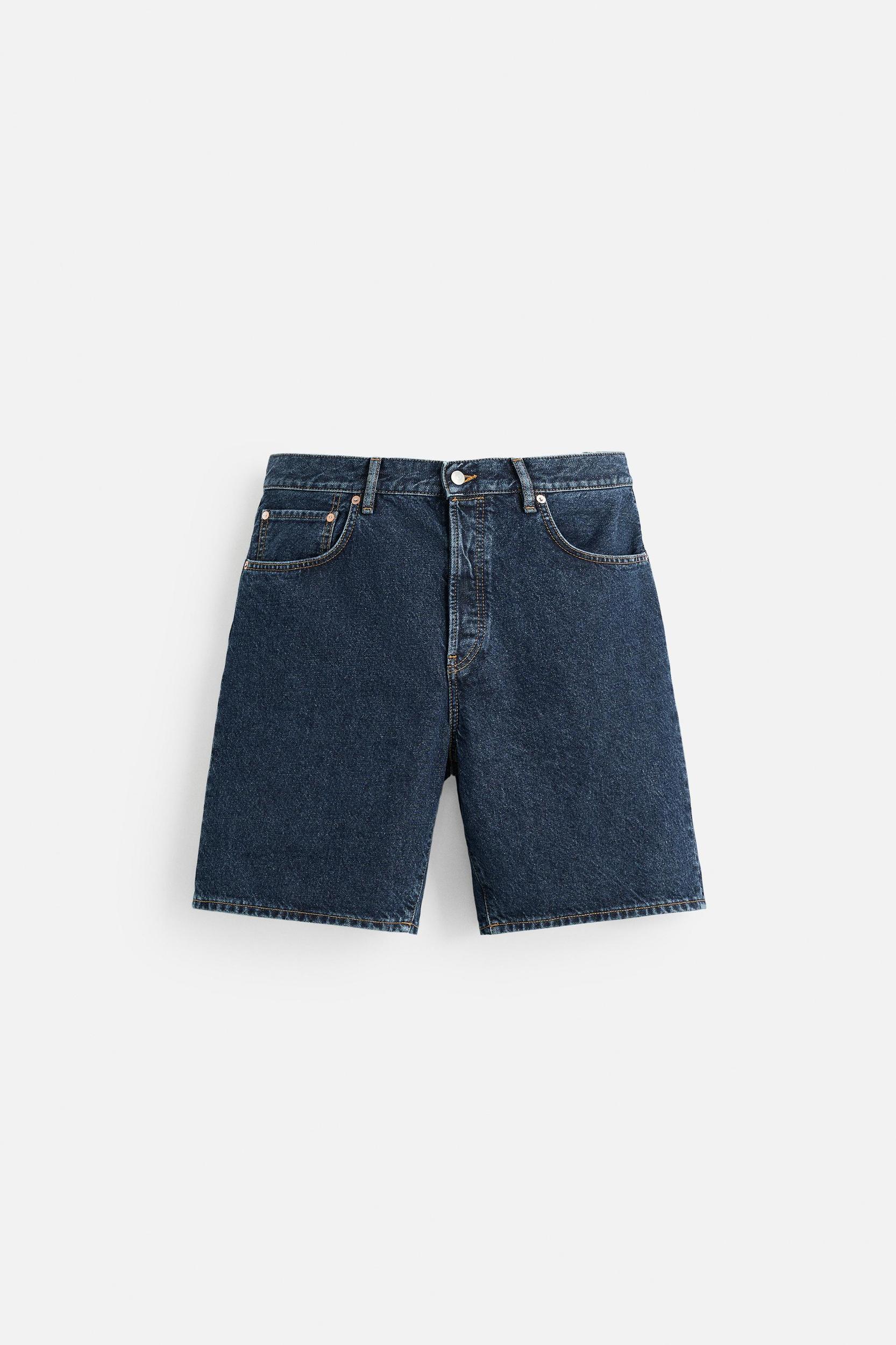 LIMITED EDITION STRAIGHT-FIT DENIM SHORTS Product Image