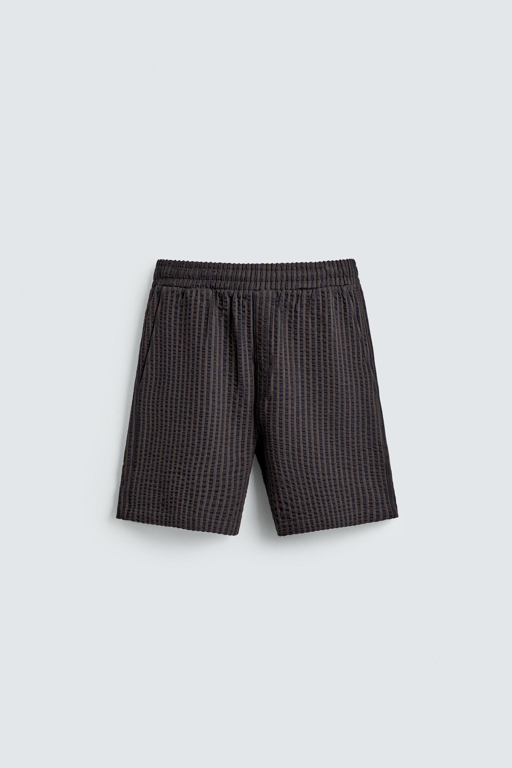 COMFORT STRIPED SEERSUCKER SHORTS Product Image