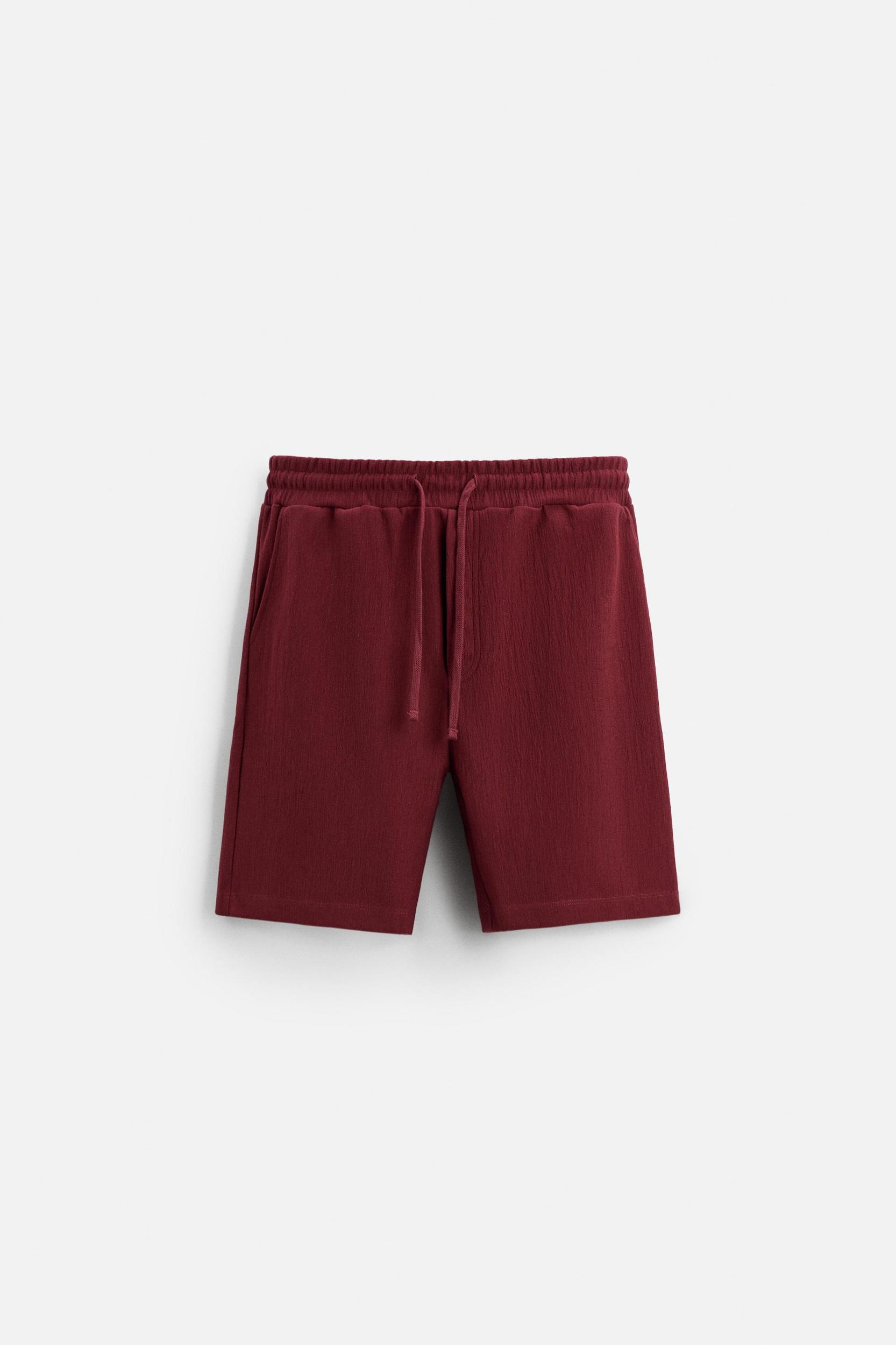 TEXTURED JOGGER SHORTS Product Image