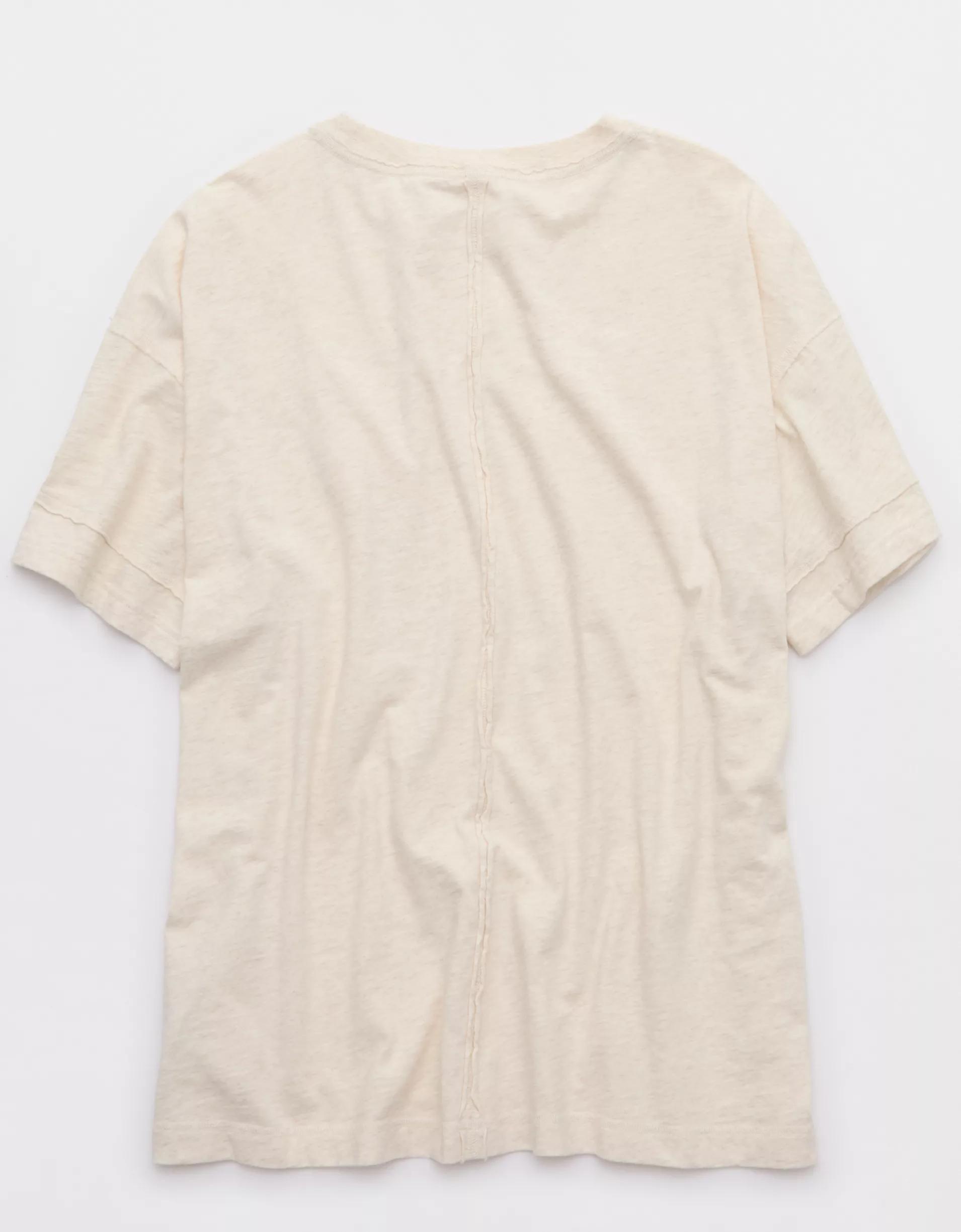 Aerie Oversized Crew Boyfriend T-Shirt Product Image