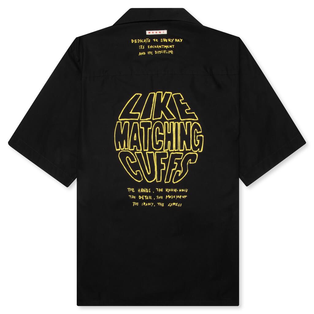 Cuffs Compact Shirt - Black Male Product Image