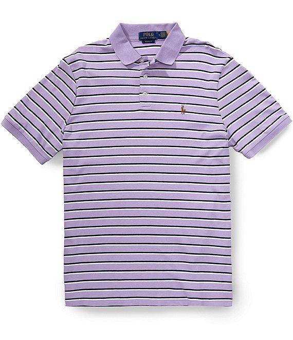 Polo Ralph Lauren Classic Fit Striped Soft Cotton Short Sleeve Polo Shirt Product Image