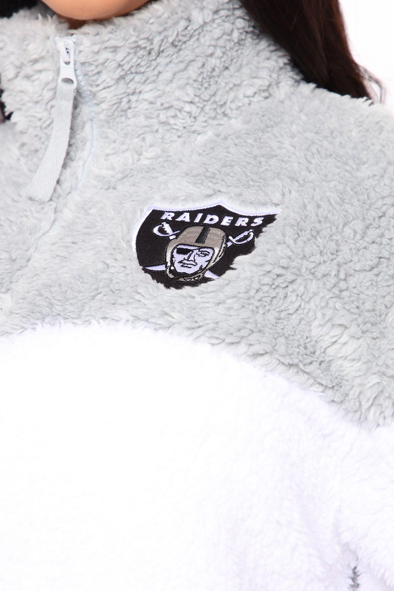 NFL Raiders Sherpa Jacket - Grey/Black Product Image
