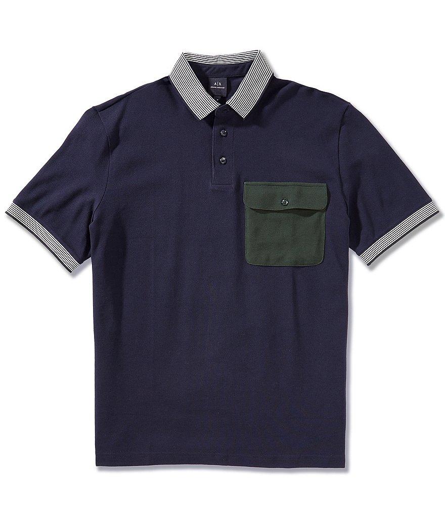 Armani Exchange Short Sleeve Polo Shirt Product Image