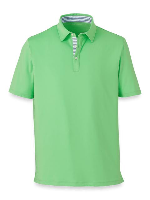 Performance Blend Three Button Polo - Lime Product Image