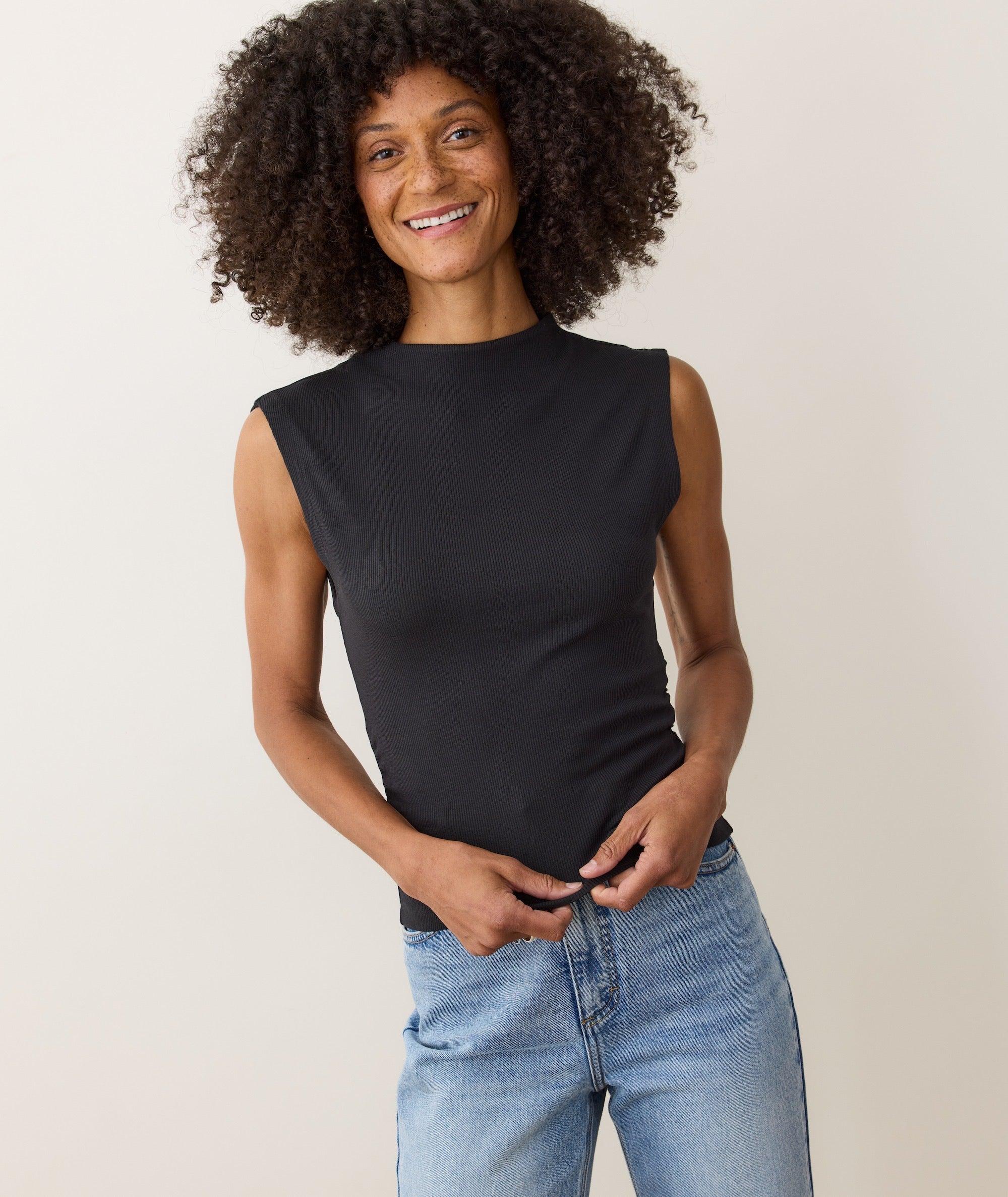 Lexi Rib Sun-In Mockneck Top Product Image