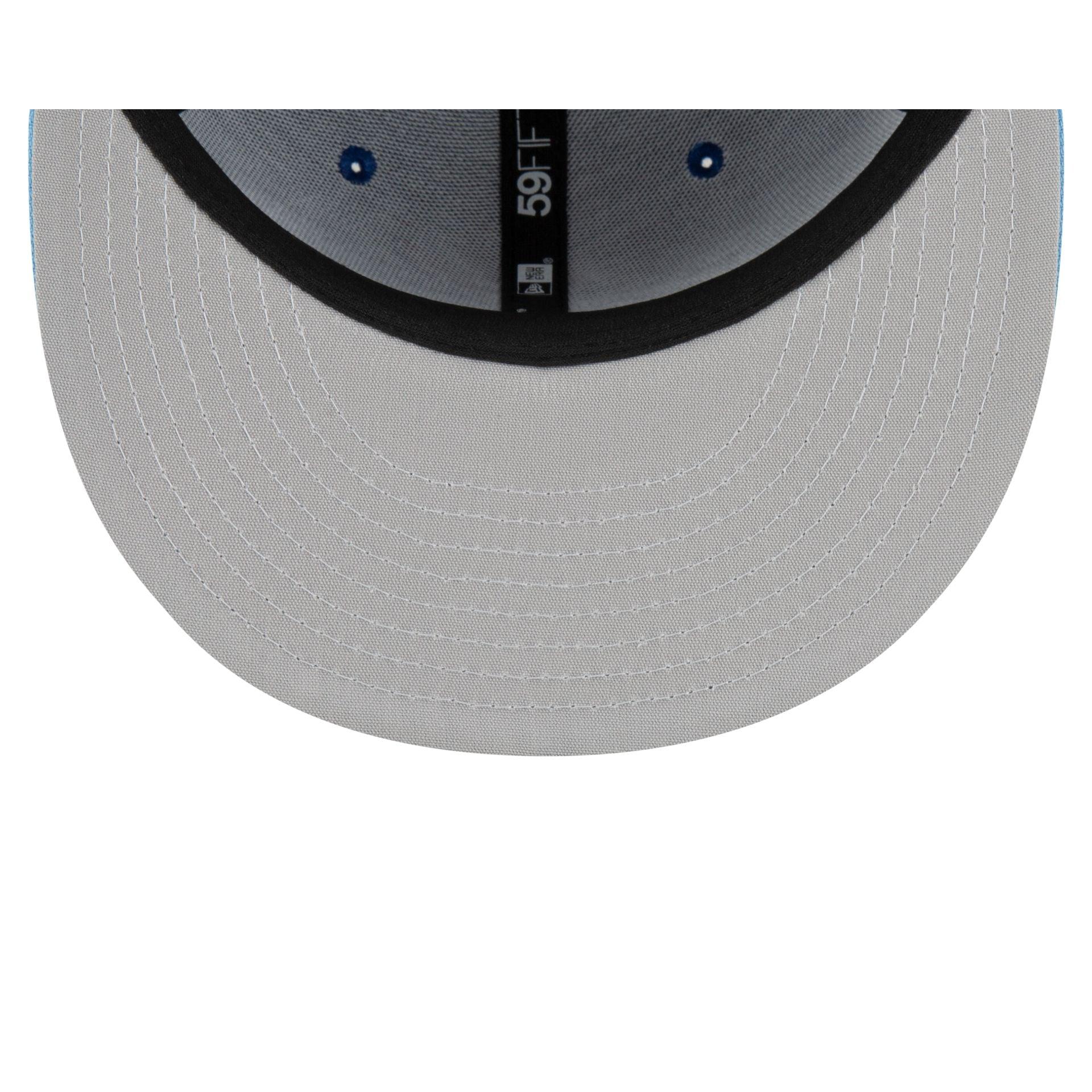 Cleveland Guardians Metallic Gold Logo 59FIFTY Fitted Hat Male Product Image