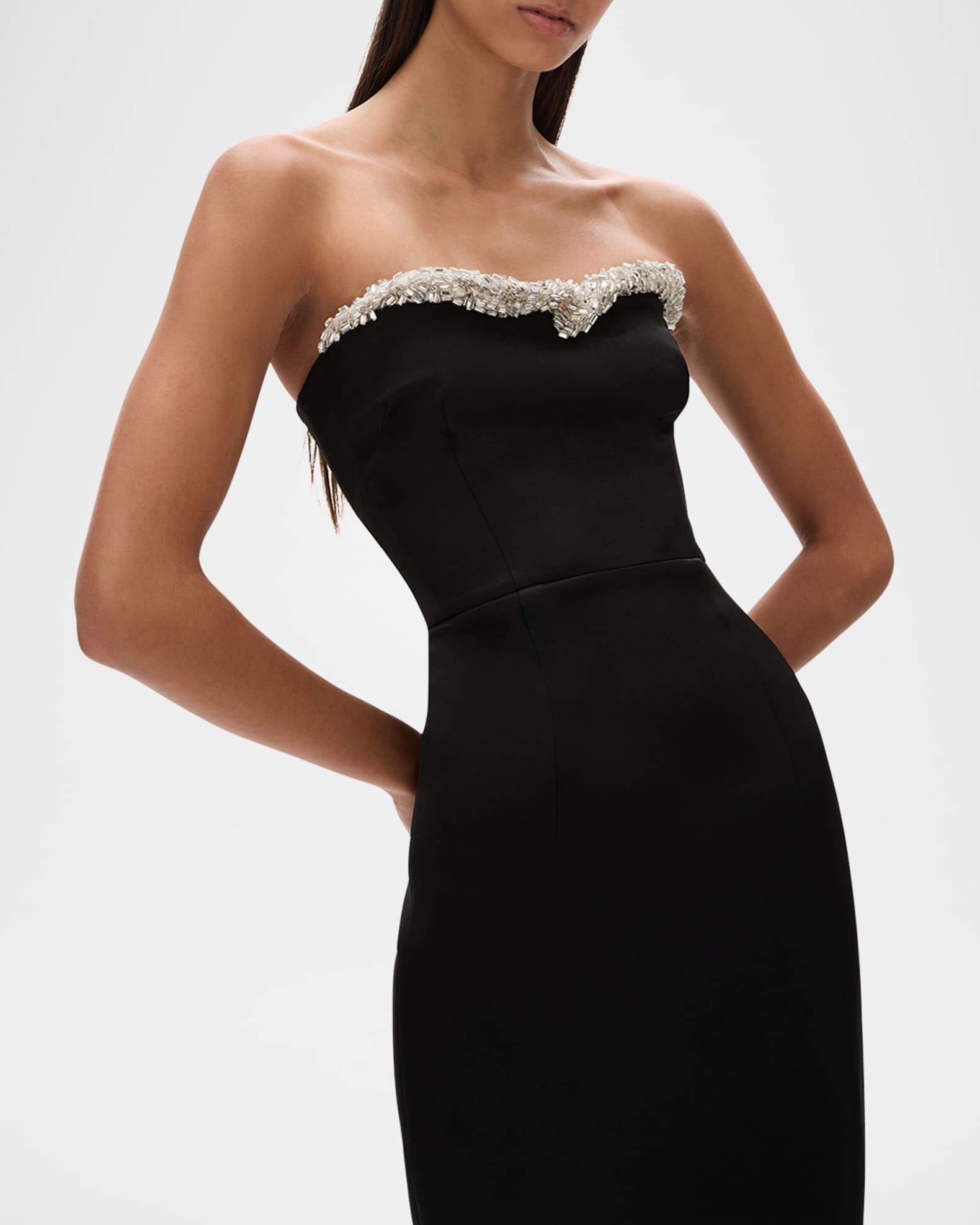 Lorna Crystal Strapless Midi Dress Product Image