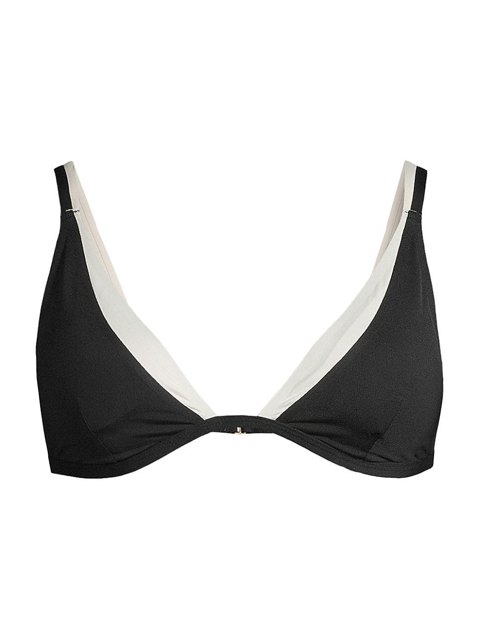 L*Space Finneas Color Block Double Strap Bikini Top Product Image