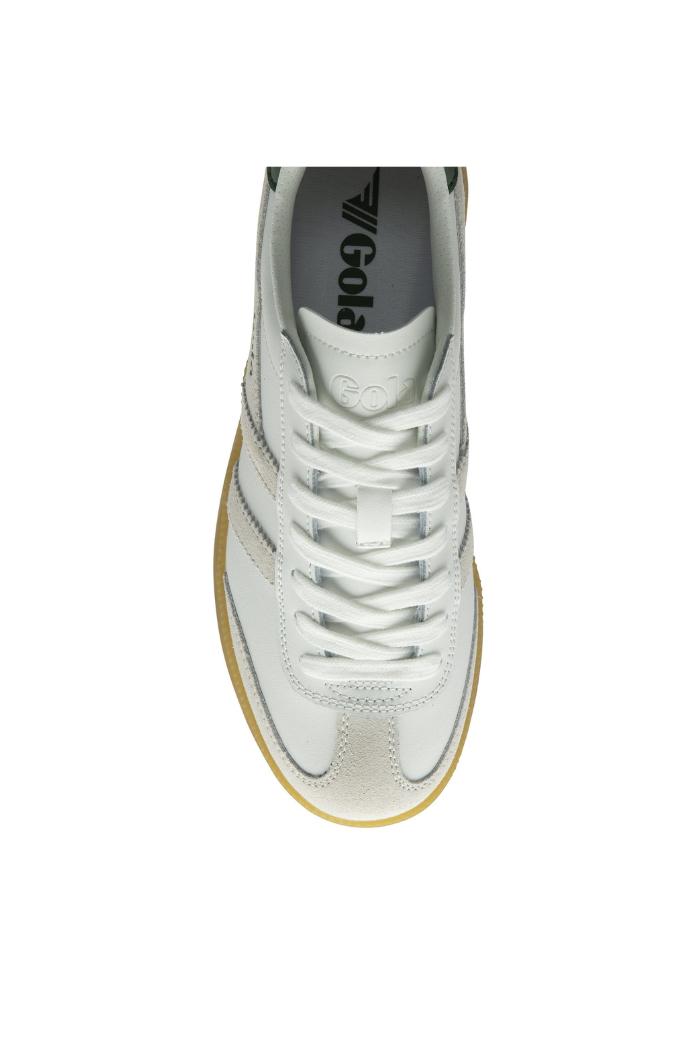 Gola Classics Men's Viper Leather Sneakers - White/ White/ Evergreen Product Image