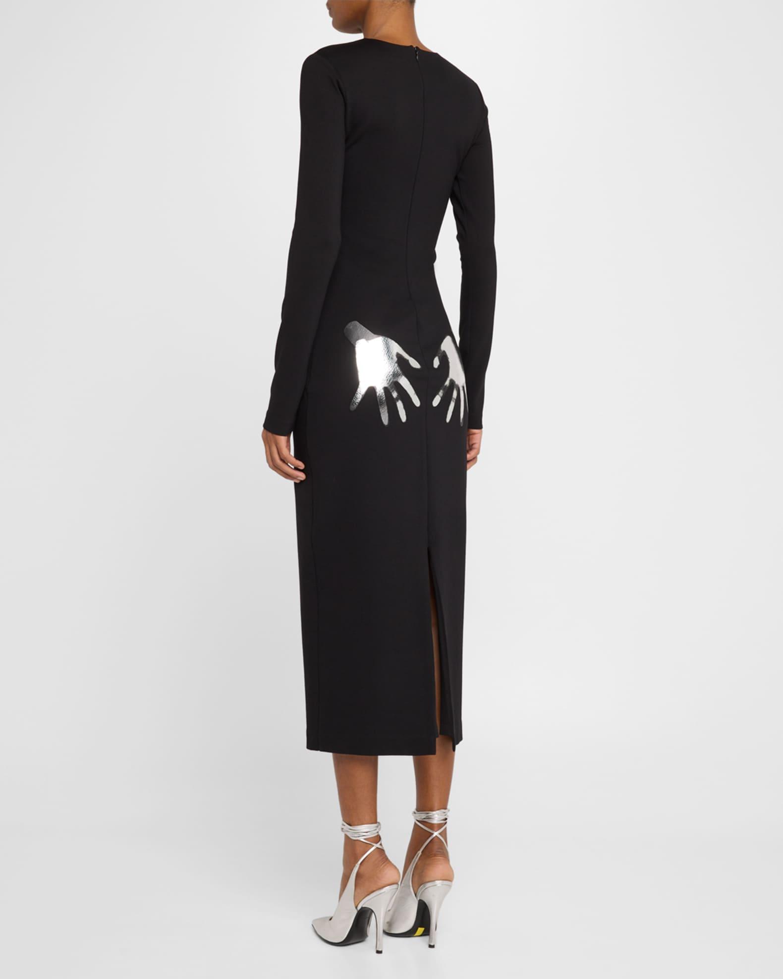 Handprint Body-Con Midi Dress Product Image