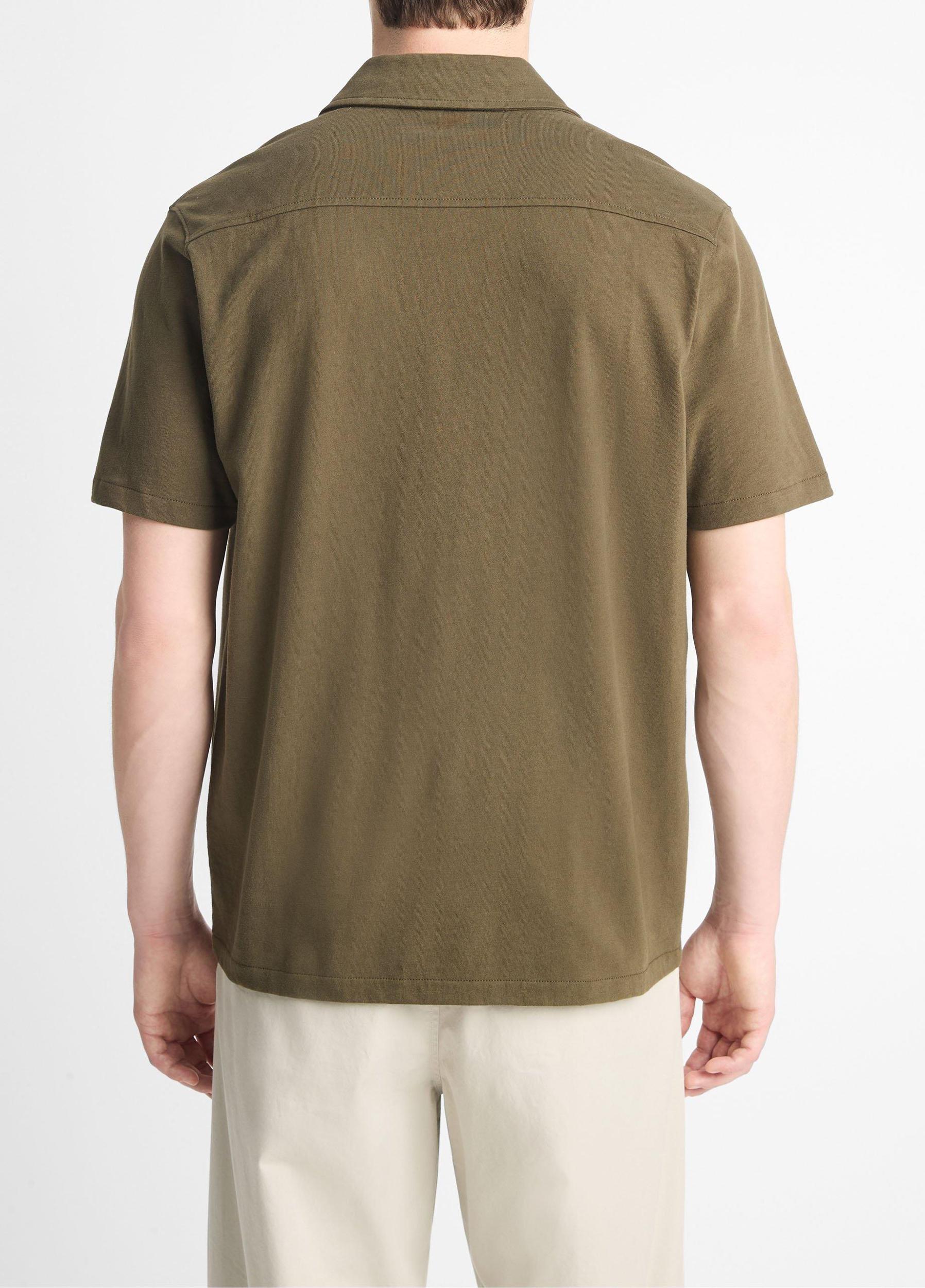 Mens Cotton Button-Front Shirt Product Image