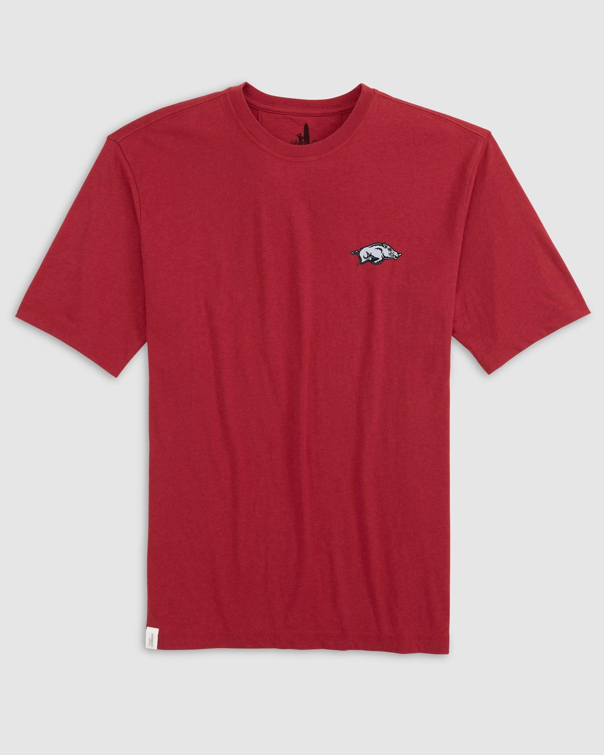Arkansas Heathered Spencer Cotton T-Shirt Product Image