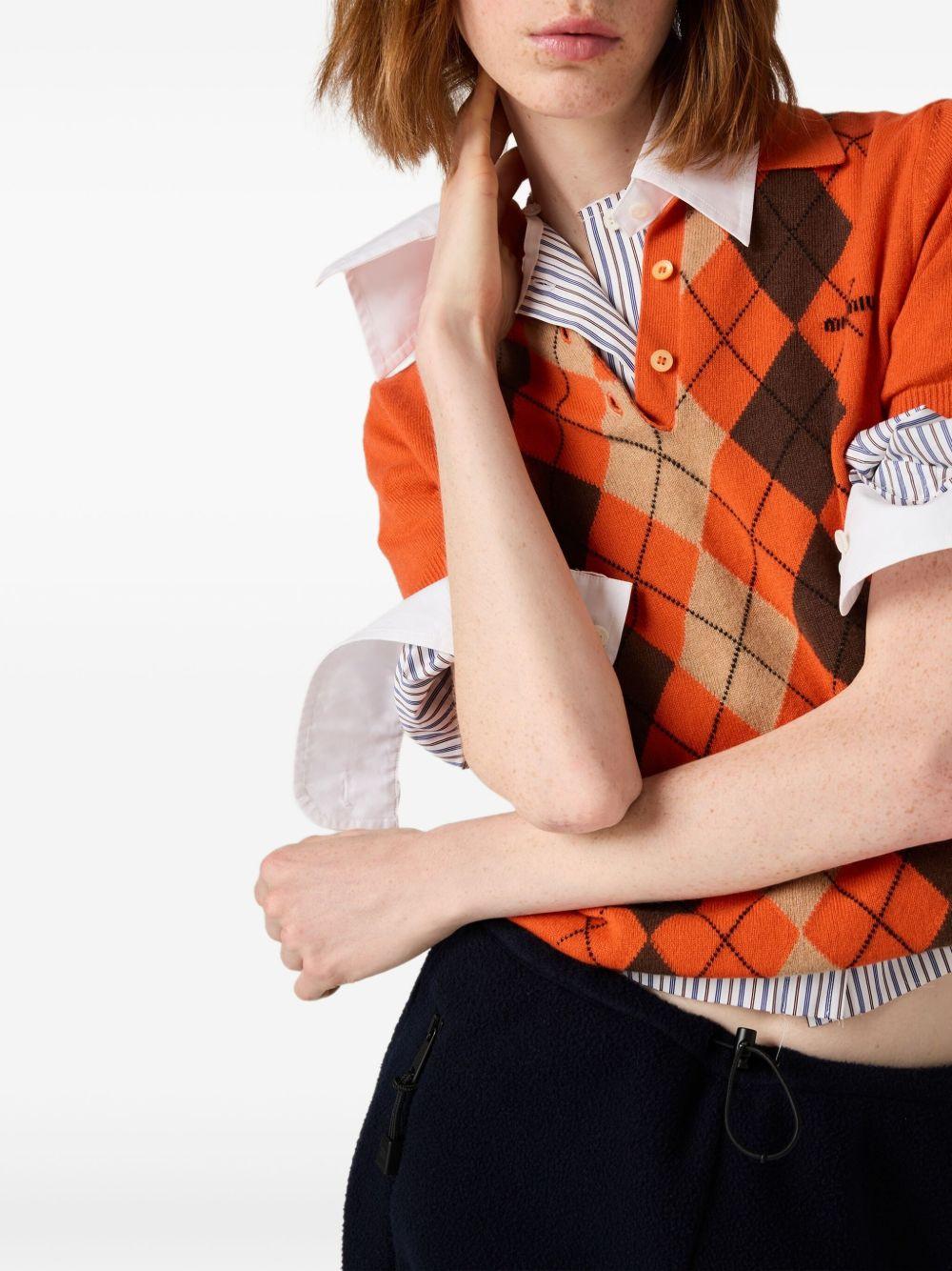 striped embroidered shirt Product Image