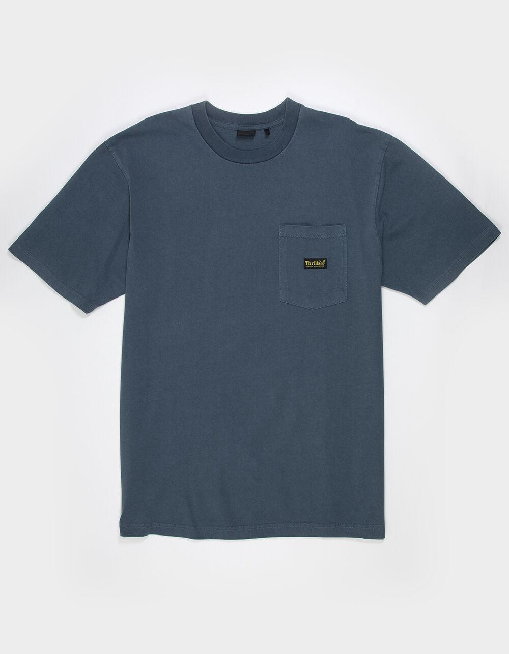 THRILLS Union Mens Oversized Pocket Tee - BLUE Product Image