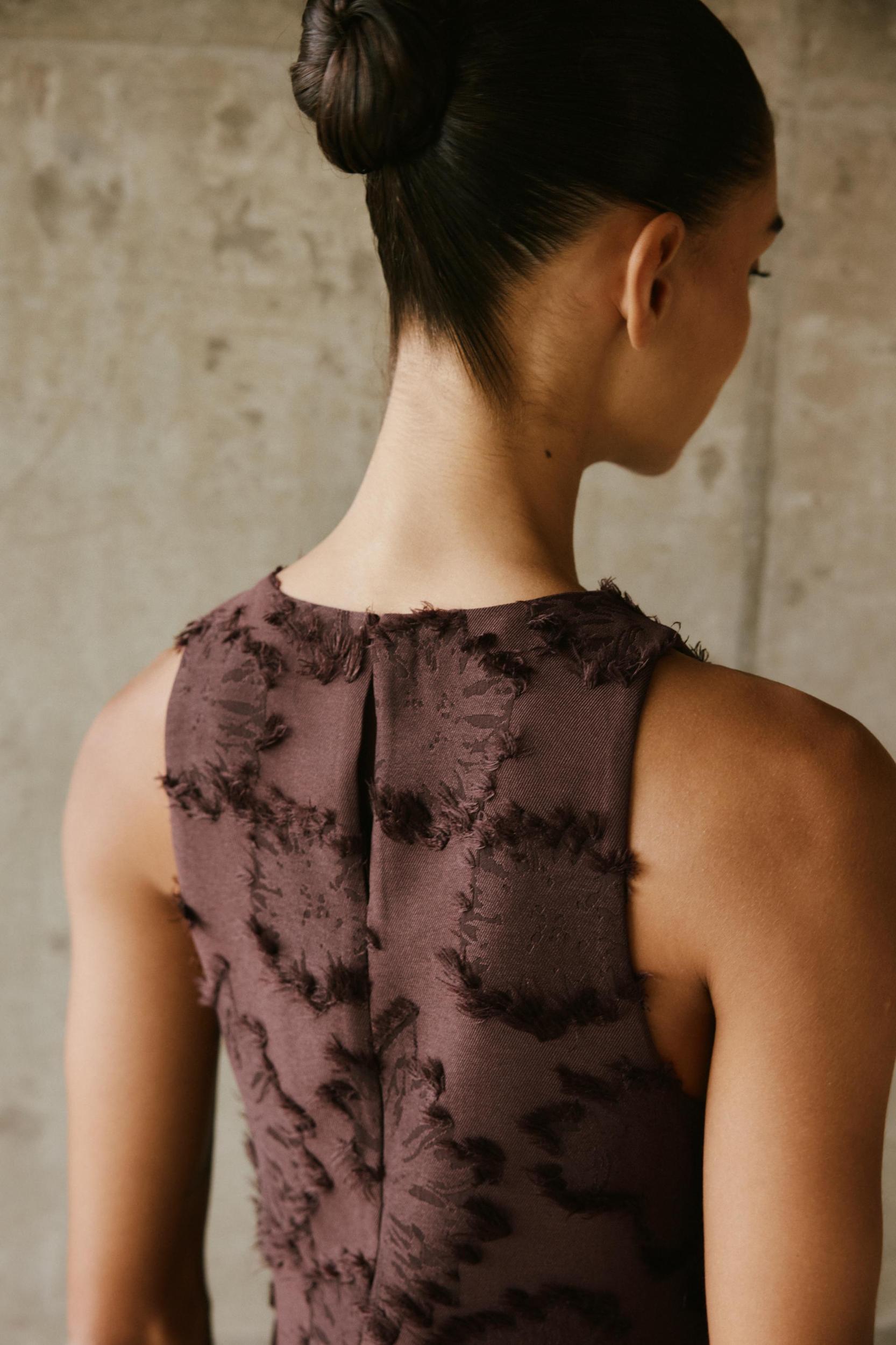 TEXTURED KNIT MINI DRESS Product Image