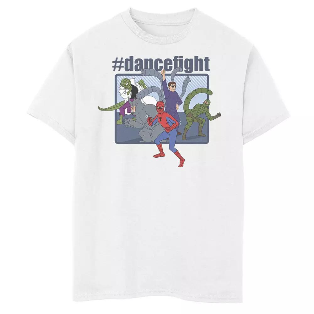 Boys 8-20 Marvel Spider-Man And Villains #dancefight Portrait Panel Graphic Tee, Boy's,  Product Image