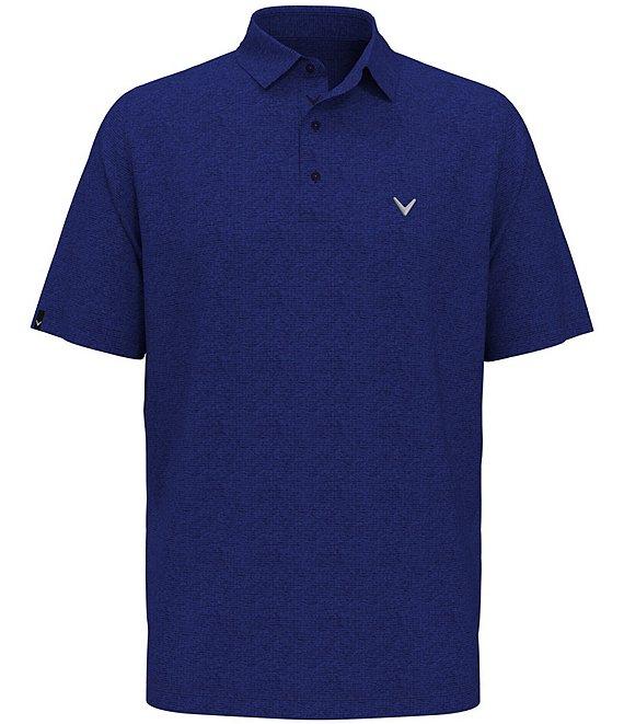 Callaway Big & Tall Classic Chevron Jacquard Printed Short Sleeve Polo Shirt Product Image