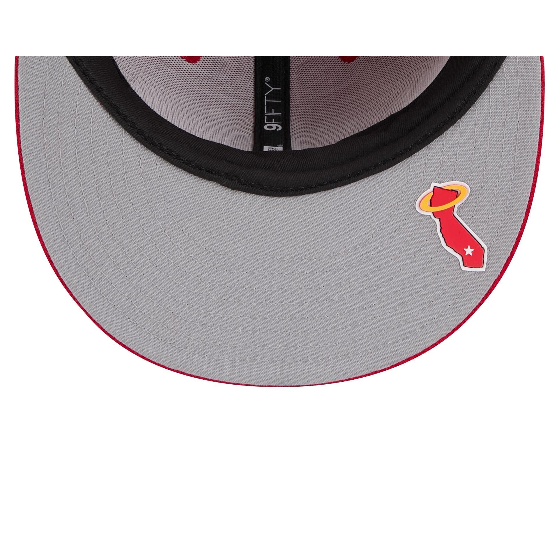 Kansas City Chiefs 2025 Sideline Hot Weather Split Panel 9FIFTY Snapback Hat Male Product Image