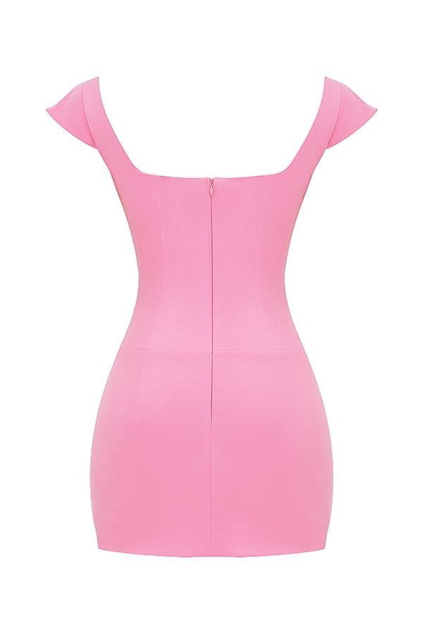 Leonida  french pink corset mini dress Product Image