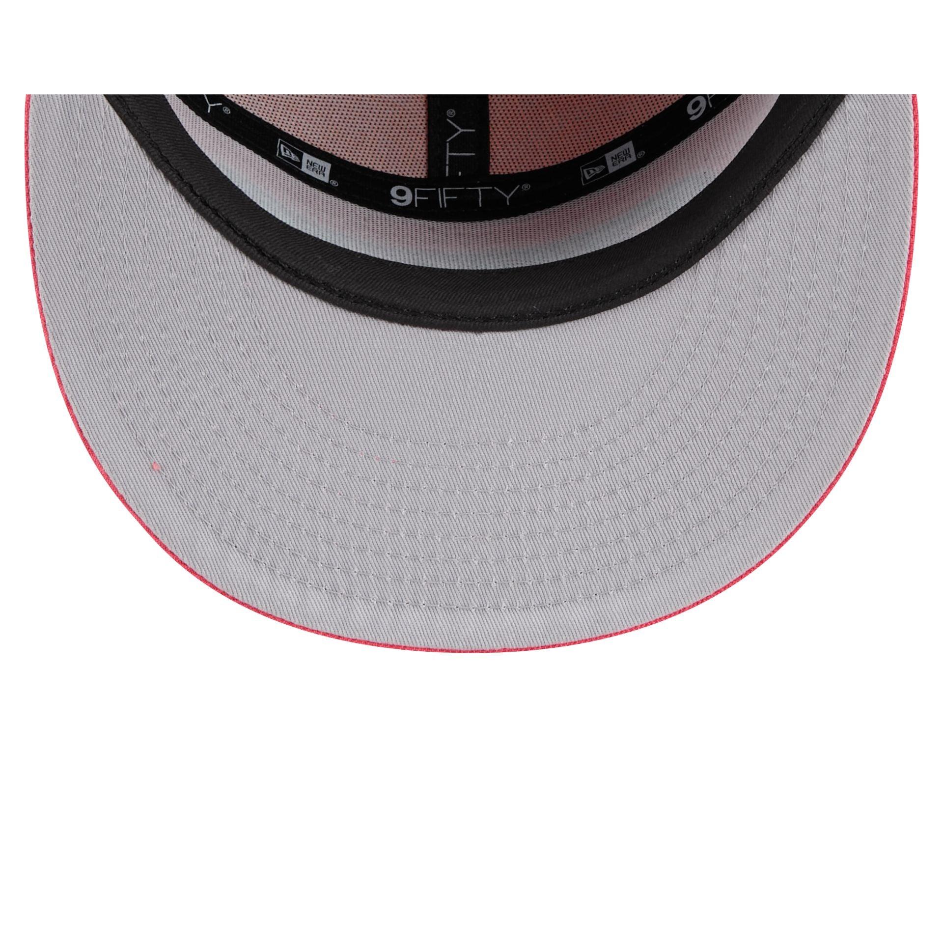 Philadelphia 76ers Coral Split Panel 9FIFTY Snapback Hat Male Product Image