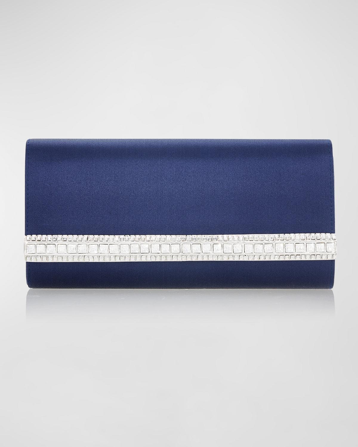 Perry Satin & Crystal Clutch Bag Product Image