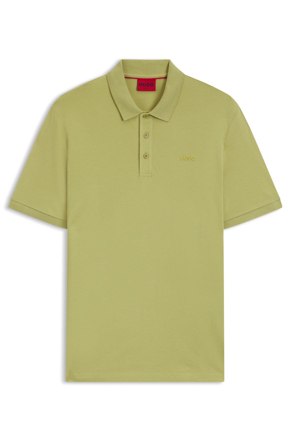 Cotton-piqué polo shirt with all-over print Product Image