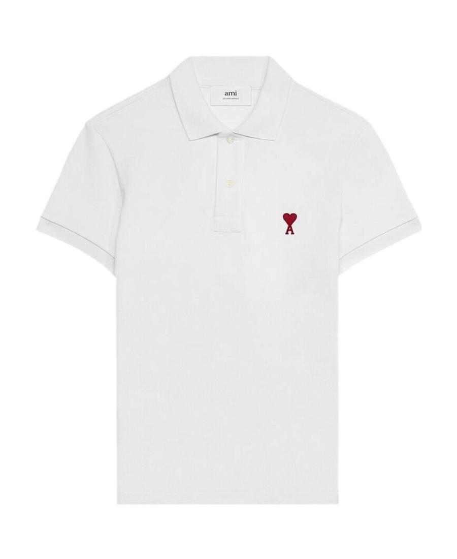 White Cotton Ami de Coeur Polo Product Image