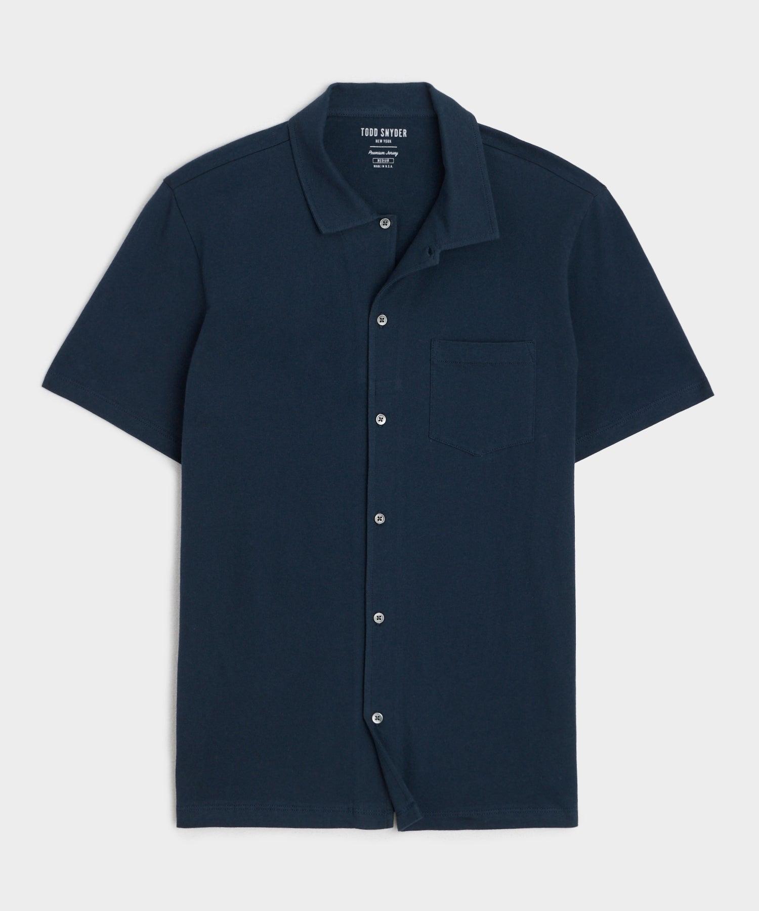 Made in L.A. Jersey Full-Placket Polo Product Image