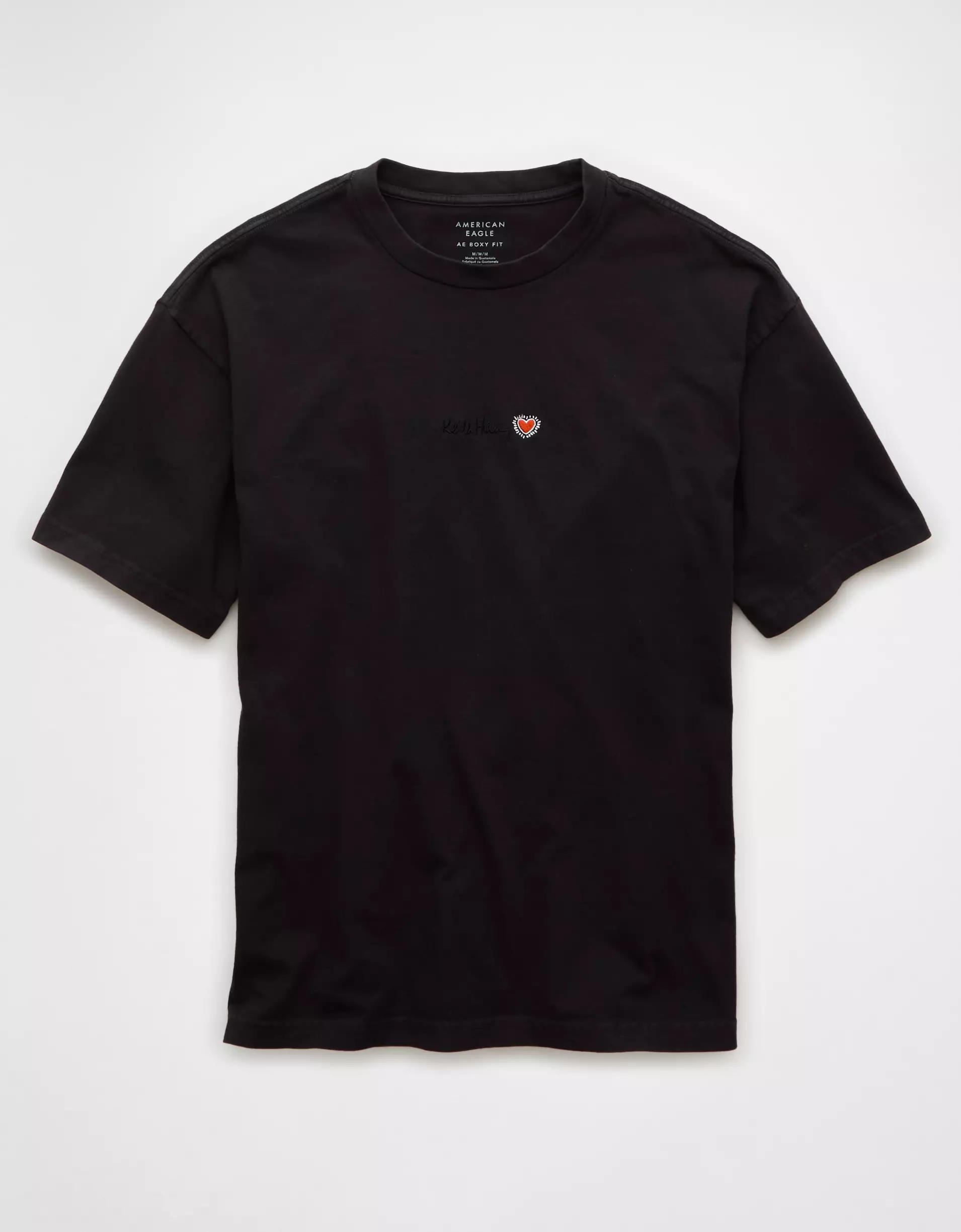 AE Boxy Keith Haring Graphic T-Shirt Product Image