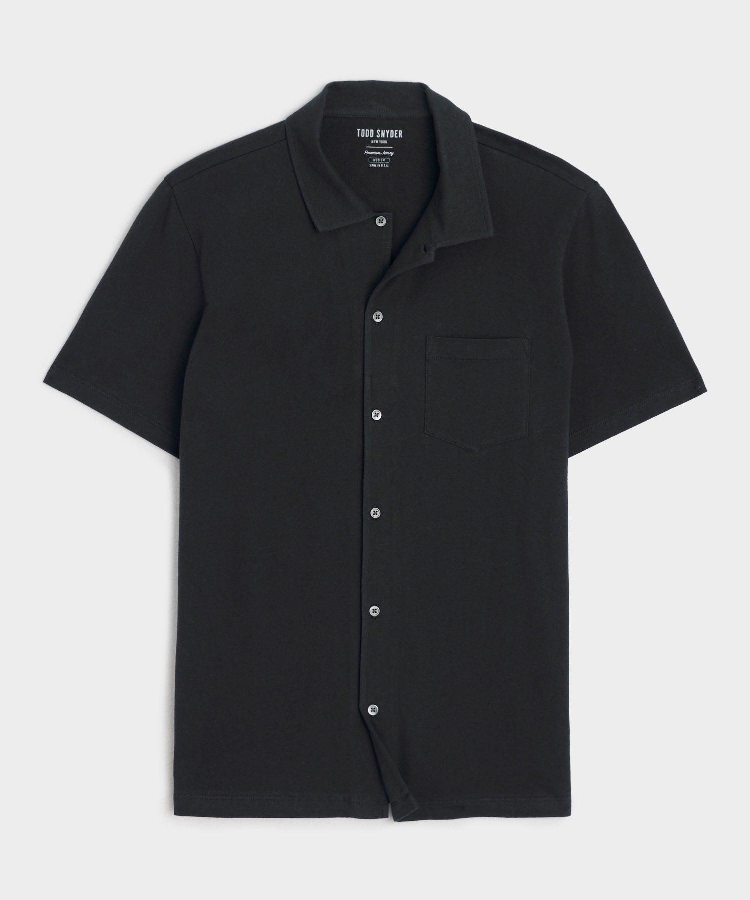 Made in L.A. Jersey Full-Placket Polo Product Image