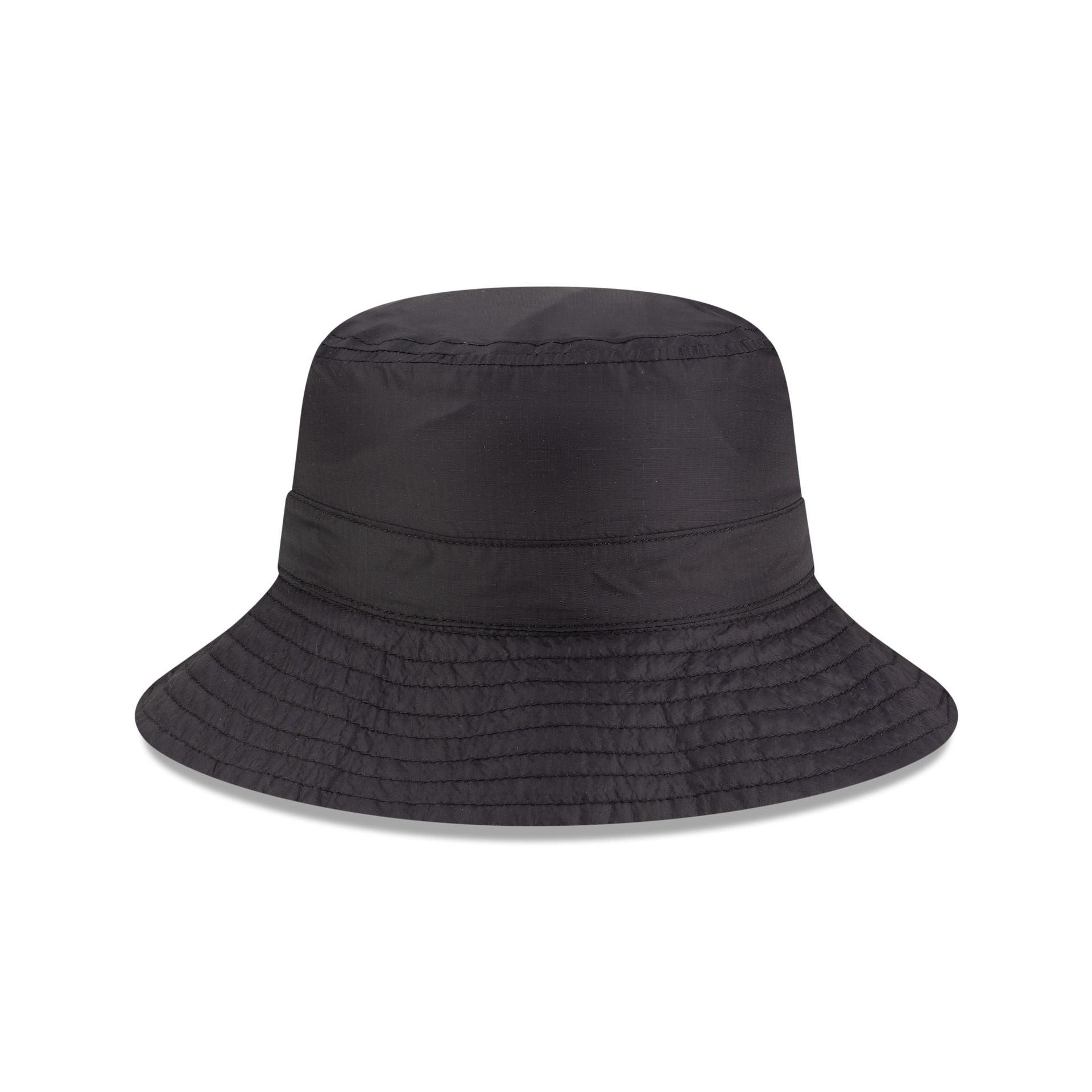 New Era Cap Packable Ripstop Black Bucket Hat Male Product Image
