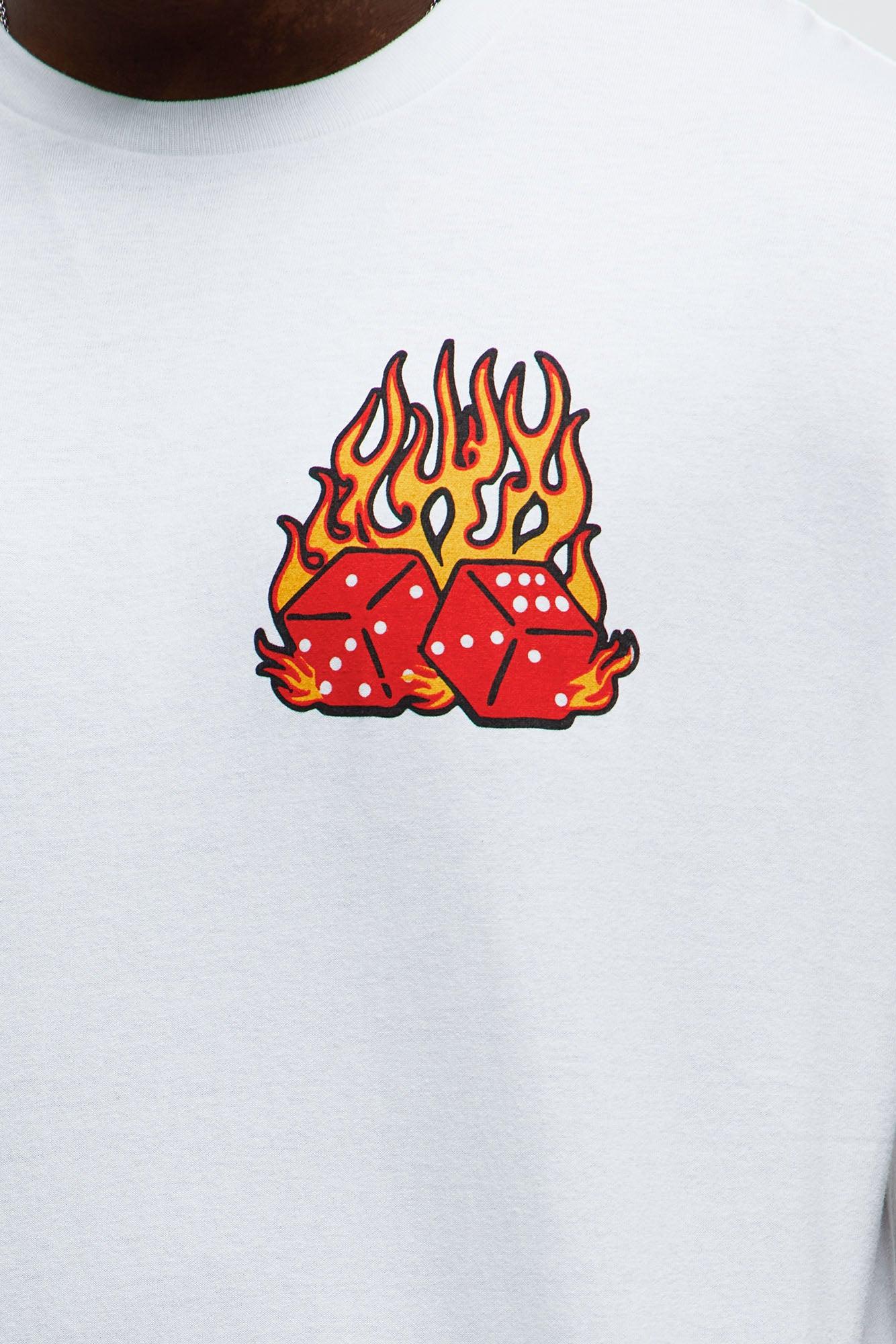 Lucky Dice 777 Short Sleeve Tee - White Product Image