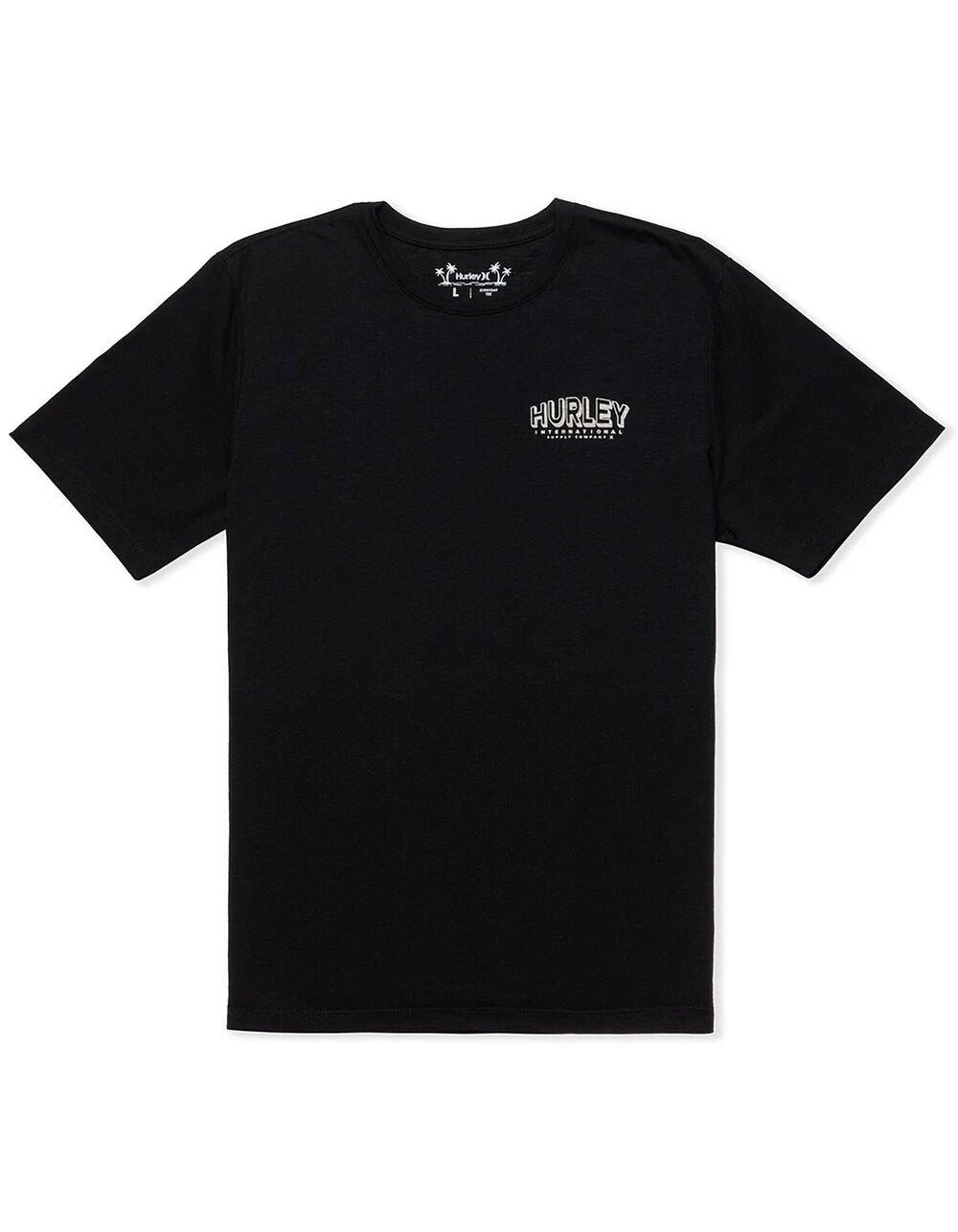 HURLEY Top Arch Slub Mens Tee - BLACK Product Image