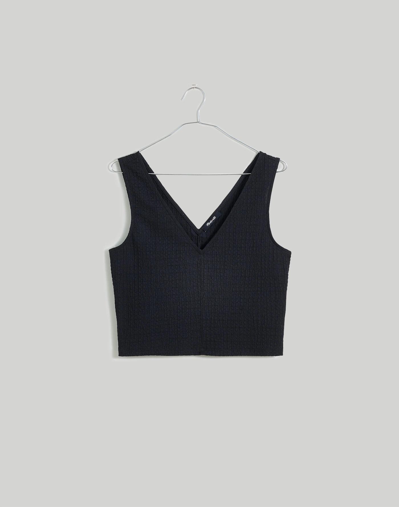V-Neck Sleeveless Crop Top Product Image