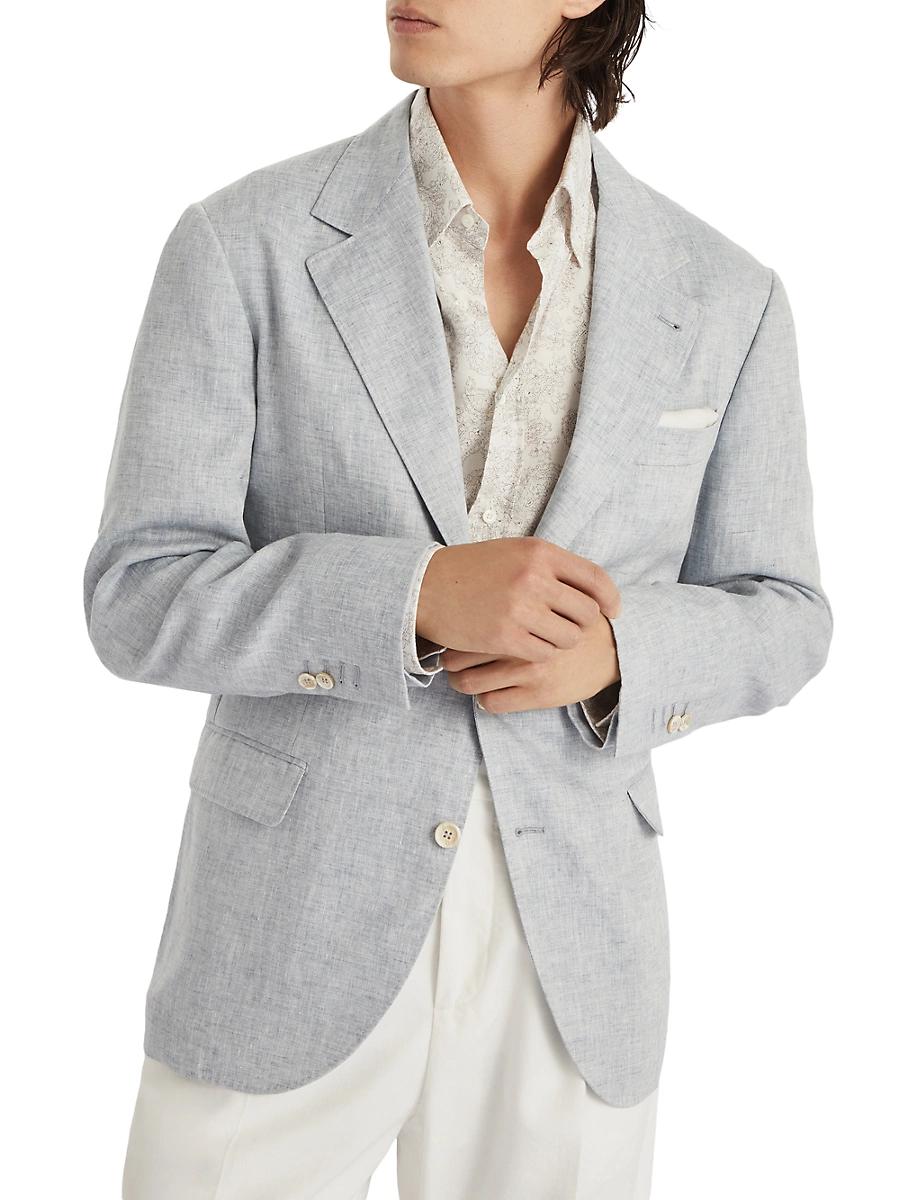Mens Dlav Linen Deconstructed Blazer Product Image