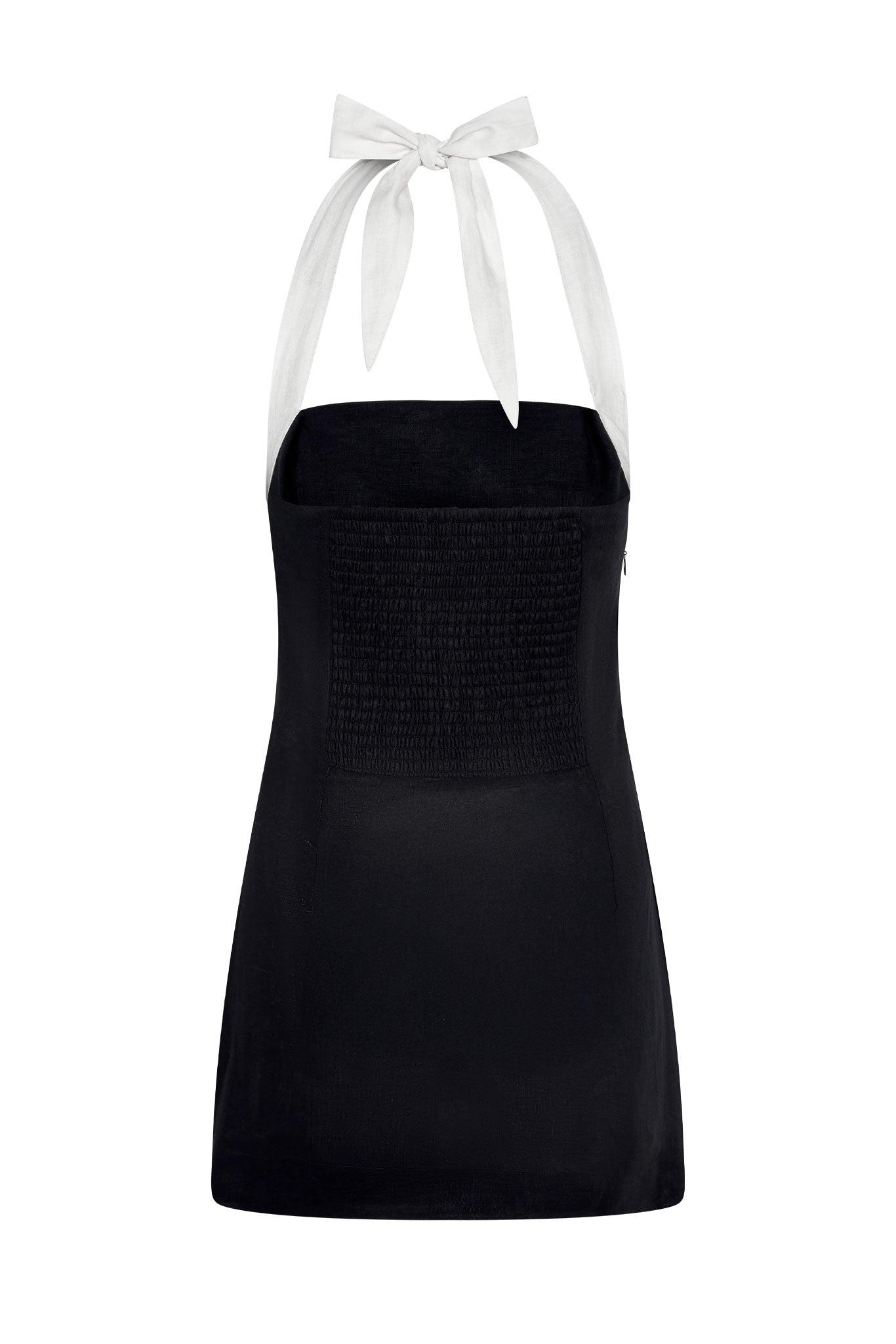 Montserrat Mini Dress - Black/White Product Image