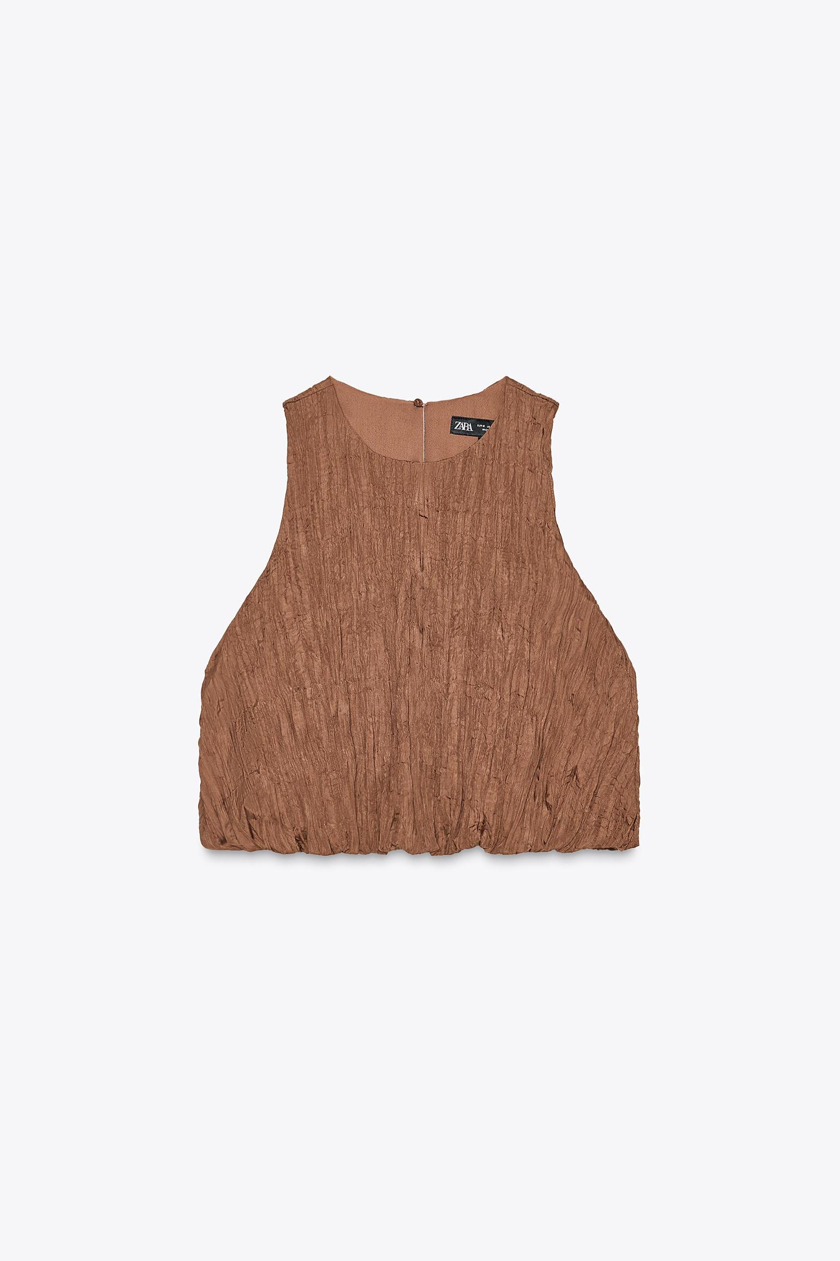 WRINKLED EFFECT BALLOON TOP Product Image