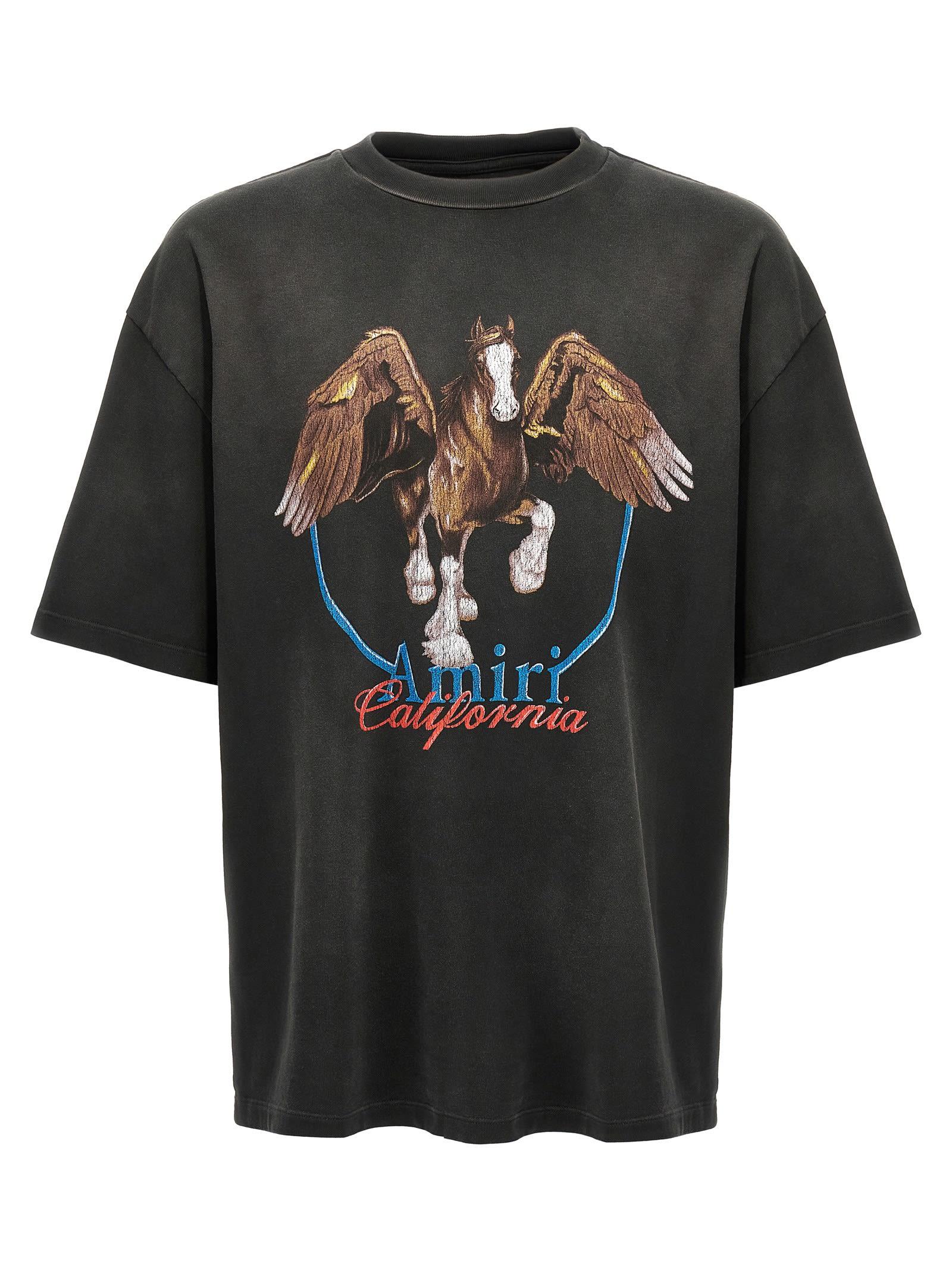 AMIRI Men's Vintage Wash Pegasus T-shirt T-shirt In Black Product Image