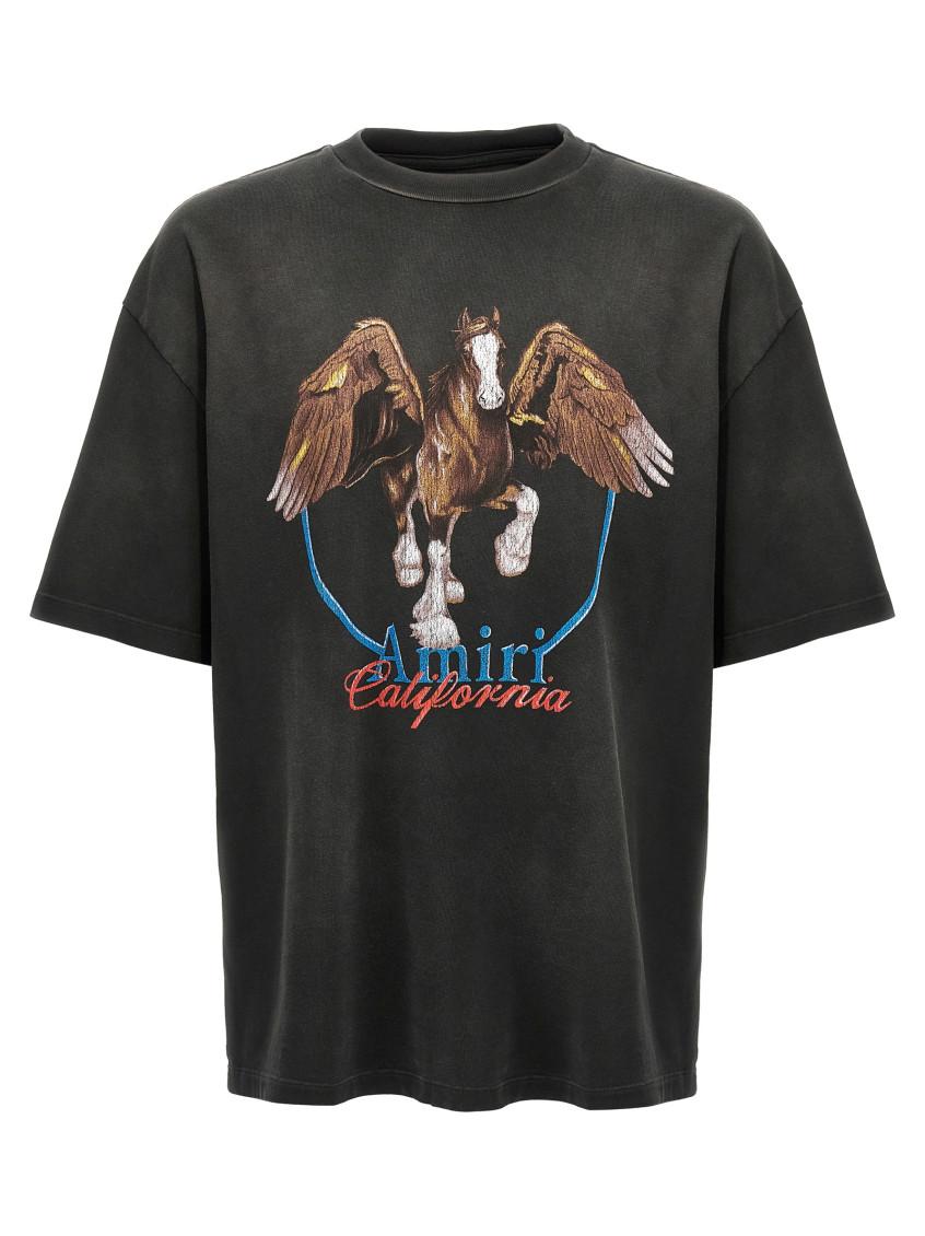 AMIRI Men's Vintage Wash Pegasus T-shirt T-shirt In Black Product Image
