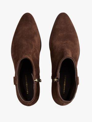 Suede Zip Ankle Boot Product Image