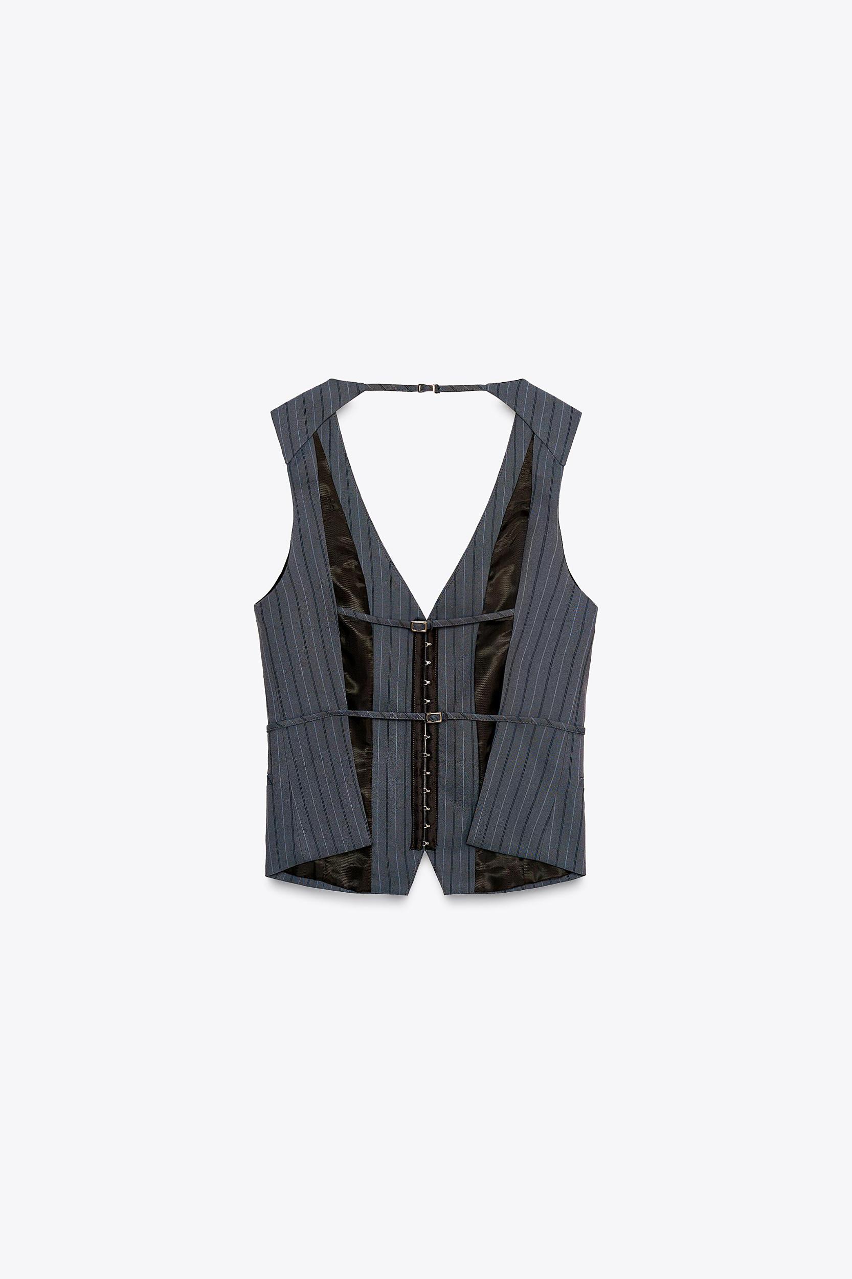 PINSTRIPE TOP VEST Product Image