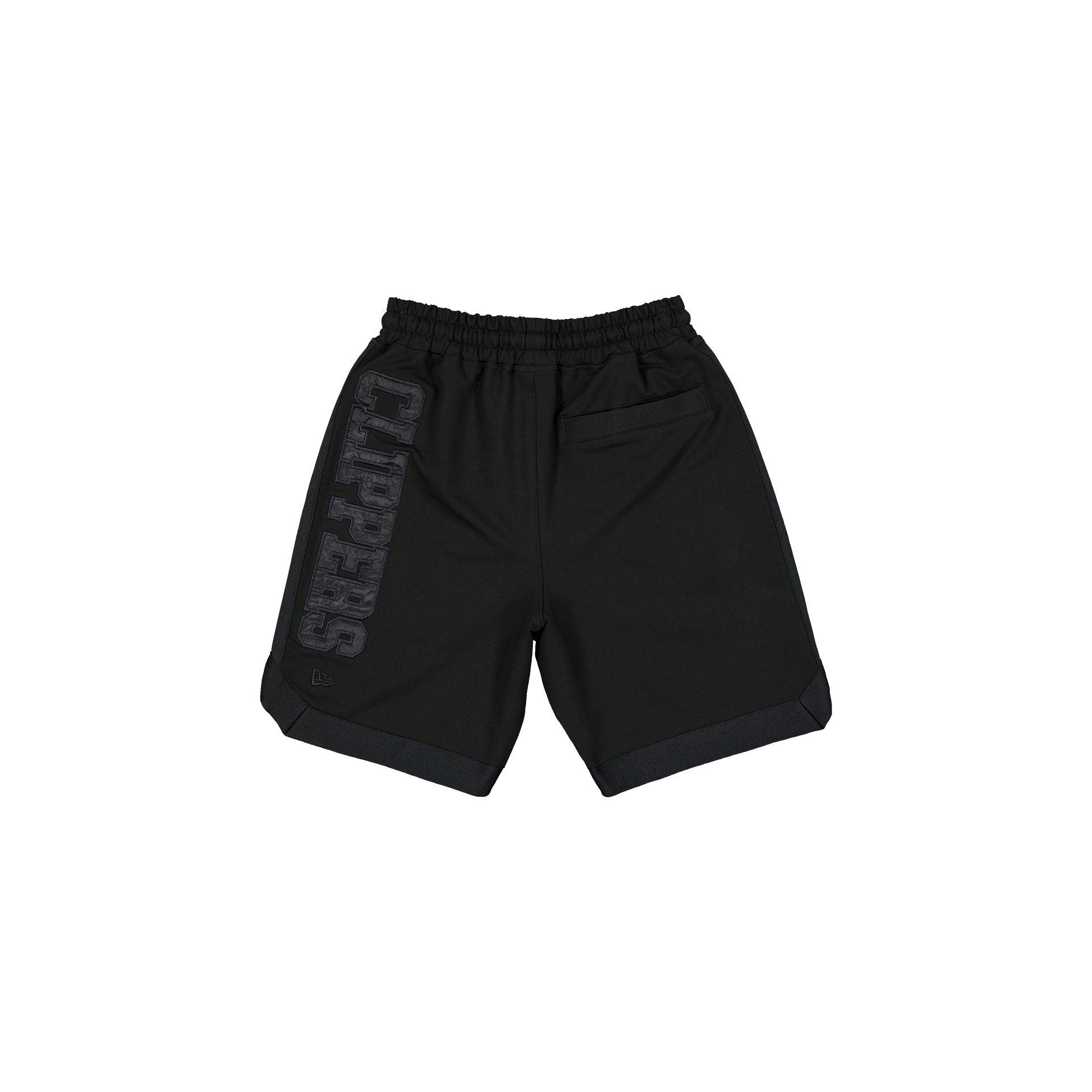 Los Angeles Clippers Black on Black Logo Select Shorts Male Product Image