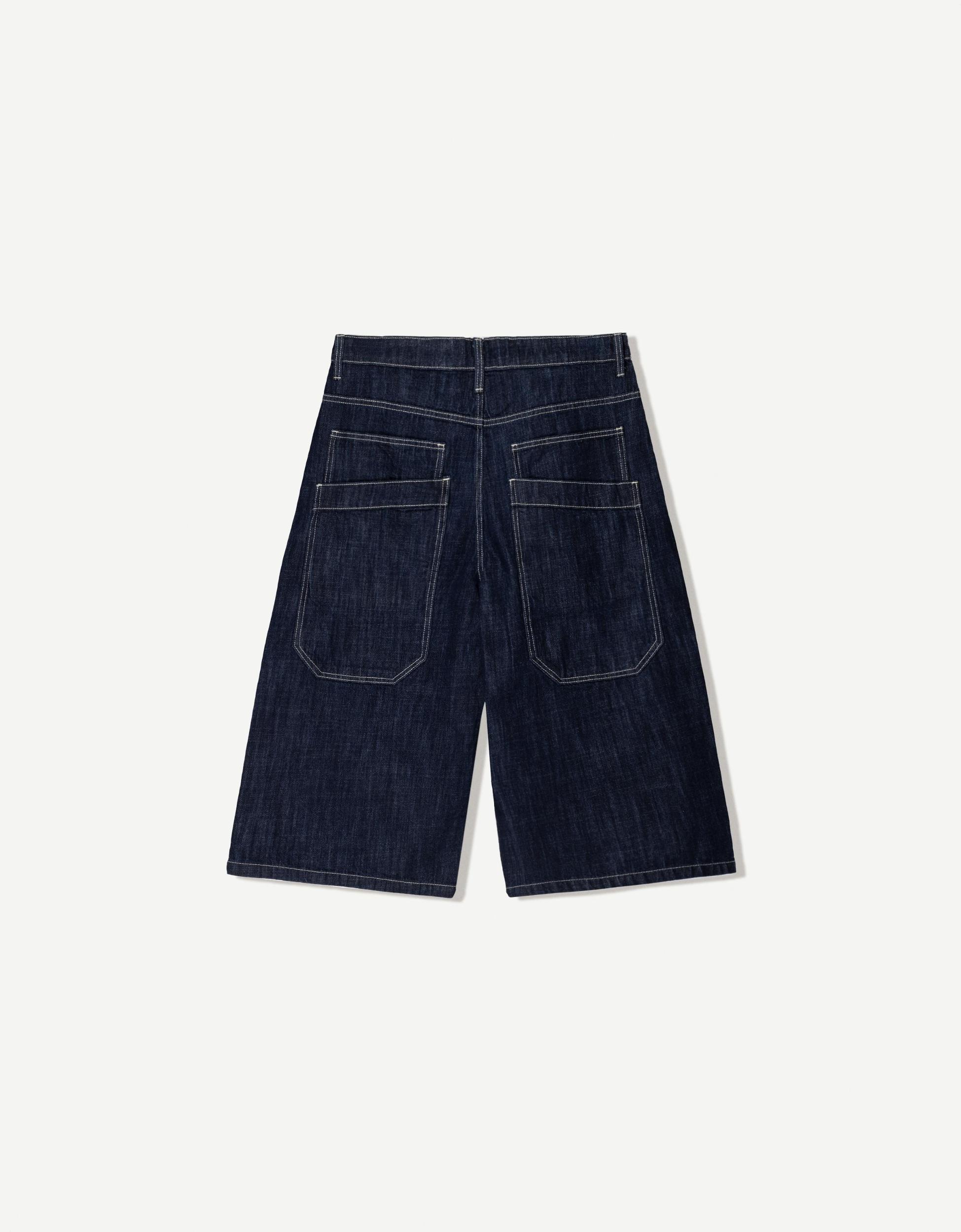 Super baggy denim Bermuda jorts Product Image