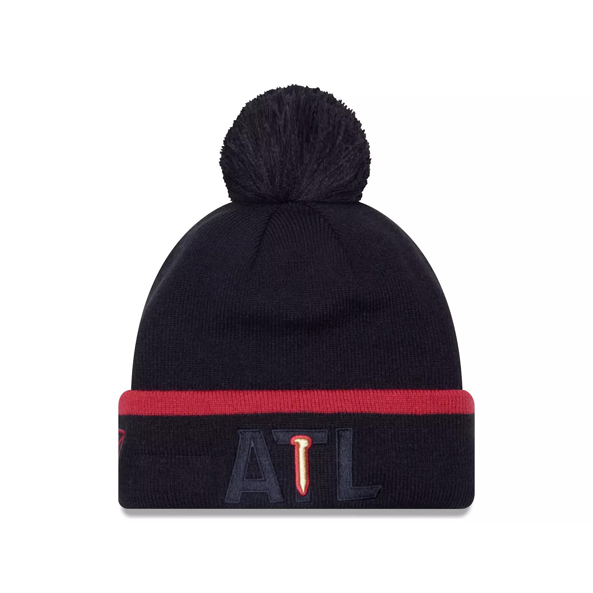 Men's New Era Blue Real Salt Lake Wordmark Kick Off Cuffed Knit Hat with Pom, Slt Blue Product Image
