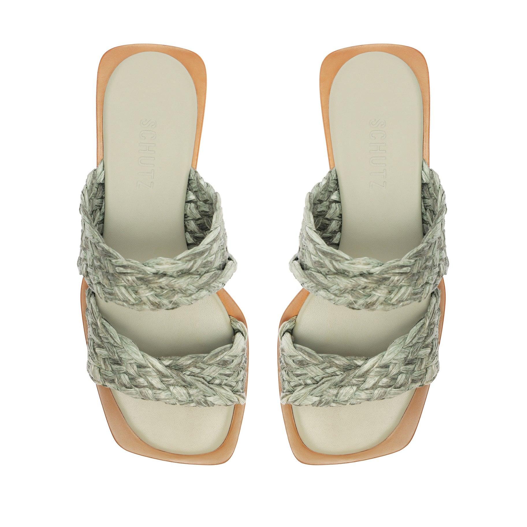 Amani Straw Flat Sandal Female Product Image
