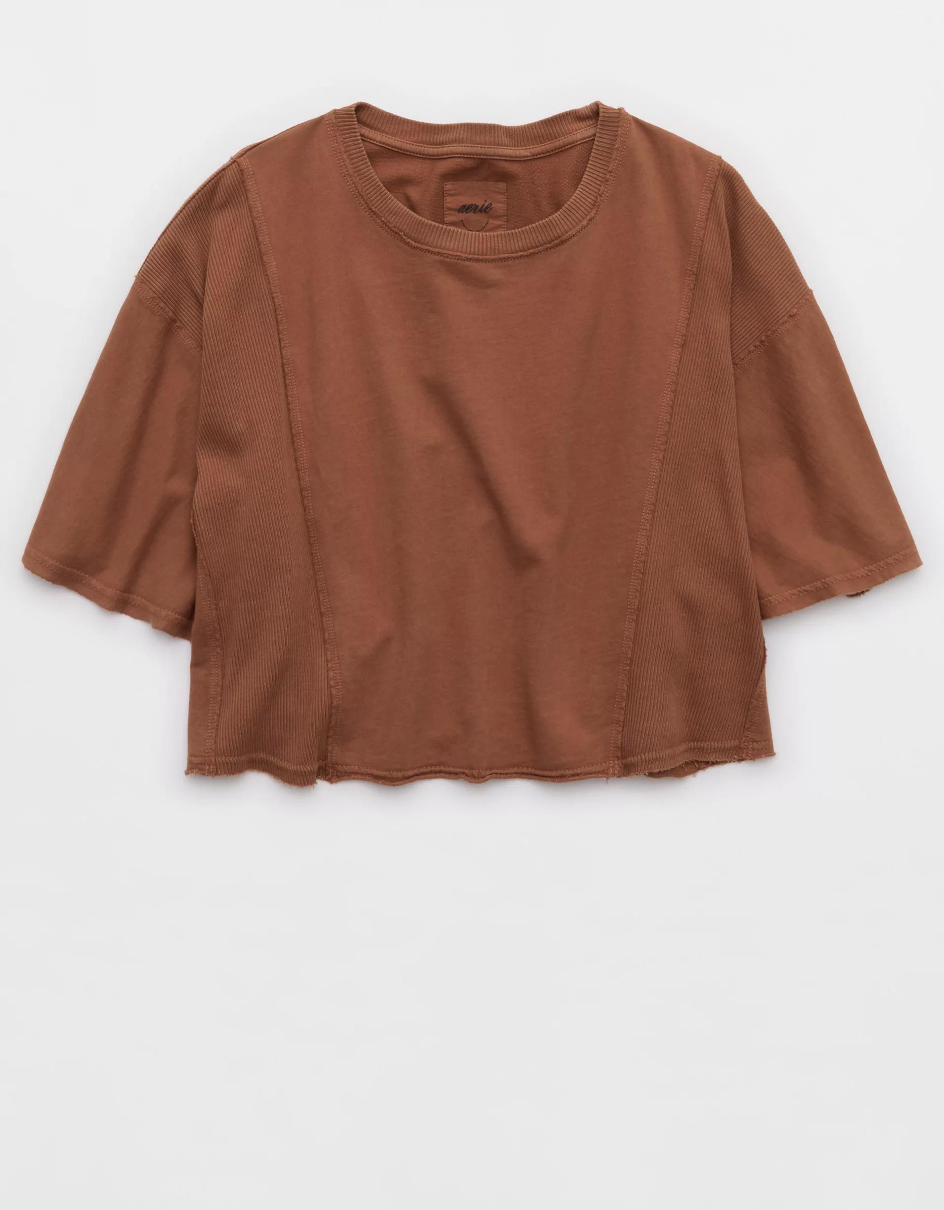 Aerie Let Loose Fleece T-Shirt Product Image